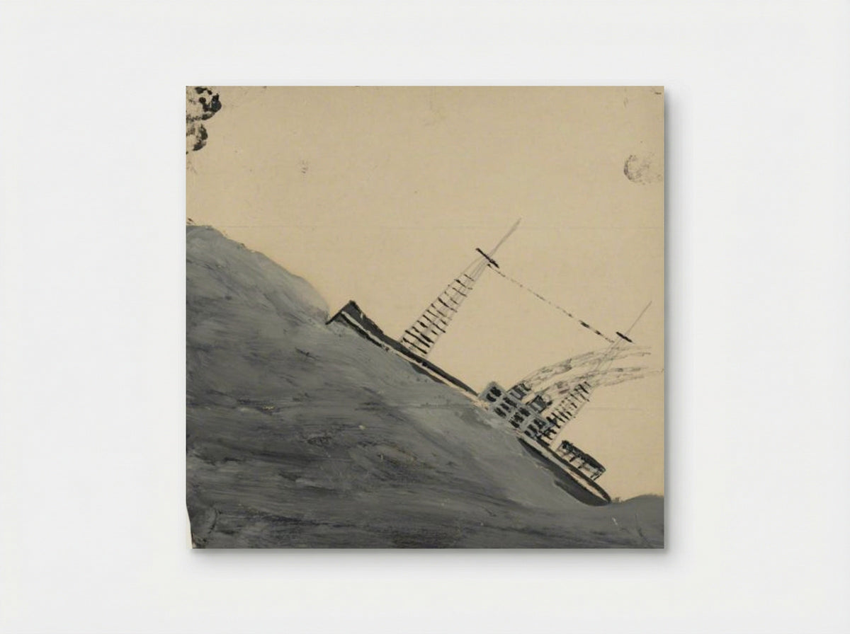 Motor Vessel Mounting a Wave - Alfred Wallis - Poster