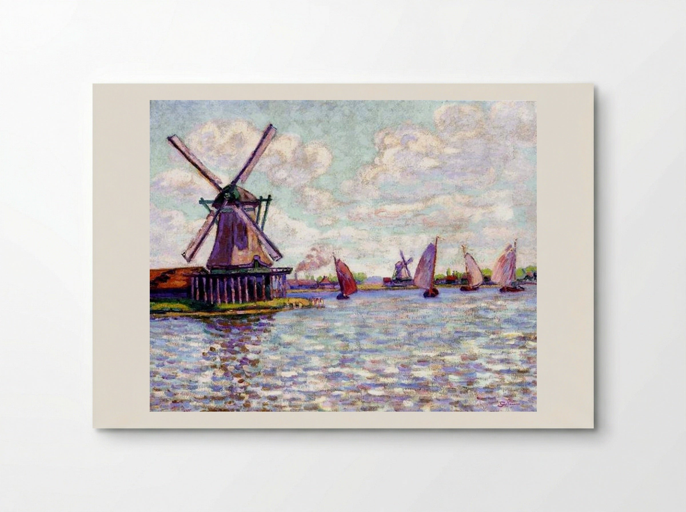 Moulins en Hollande - Armand Guillaumin - Poster