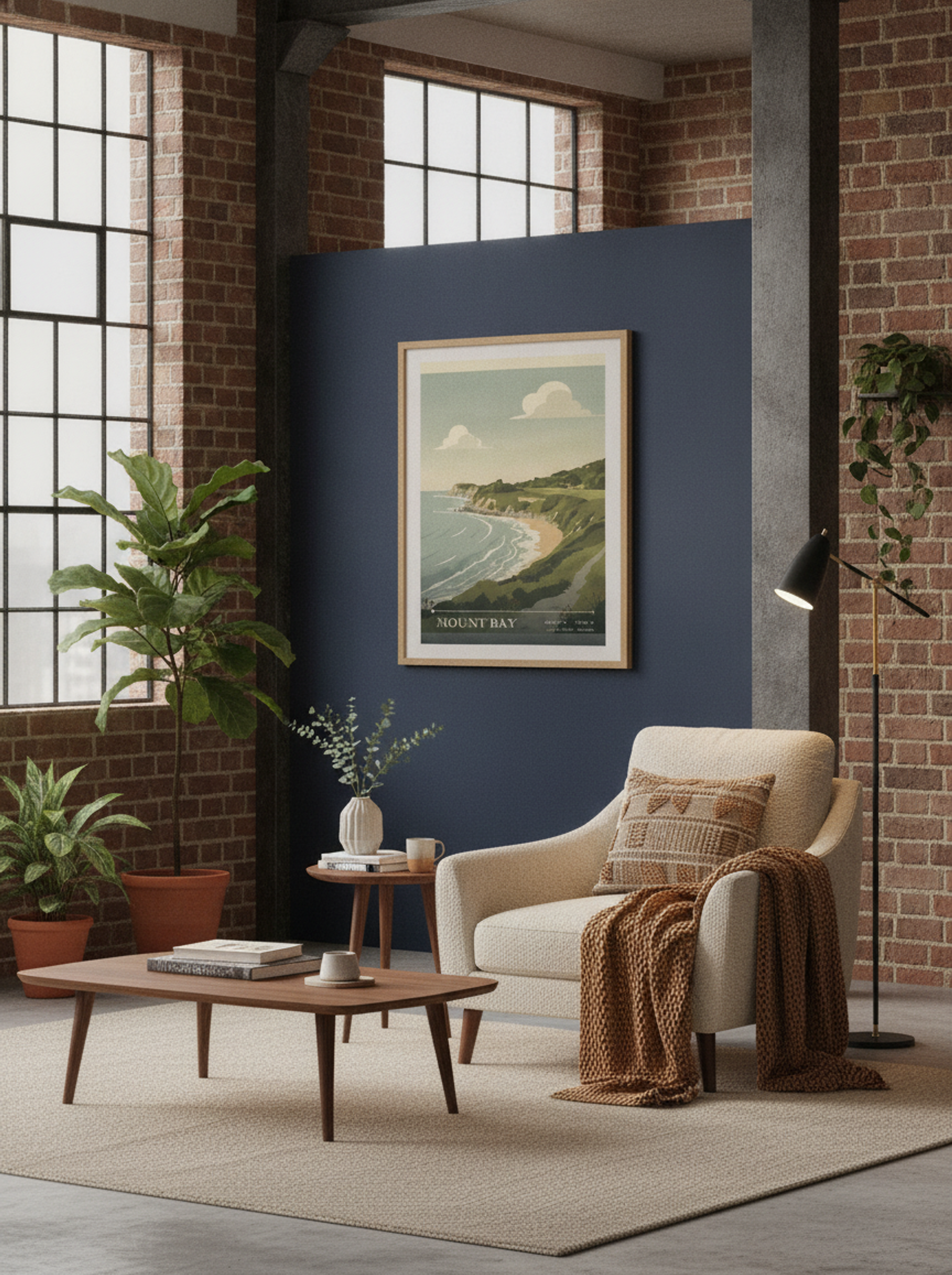 Mount Bay Isle of Wight England Travel Poster - Lifestyle