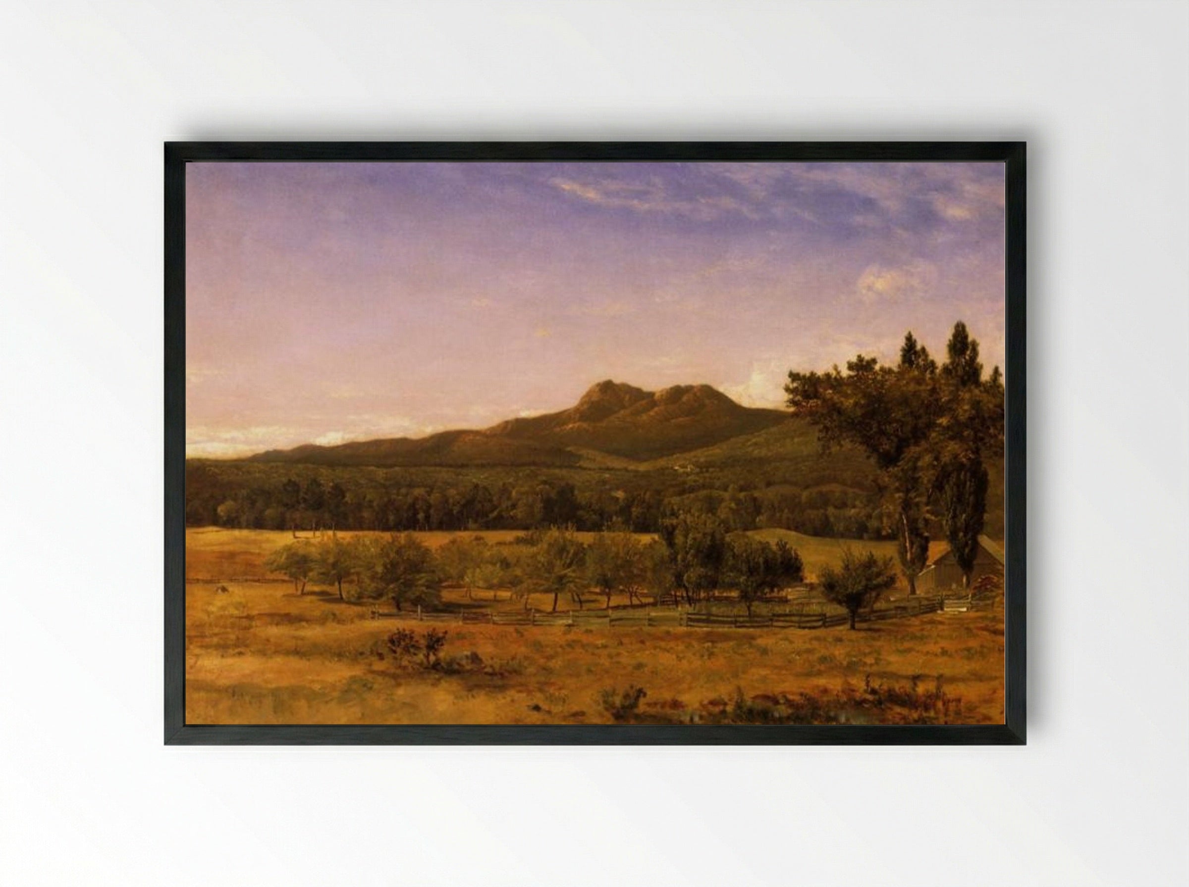 Mount Chocorua, New Hampshire - David Johnson - Framed Print Black