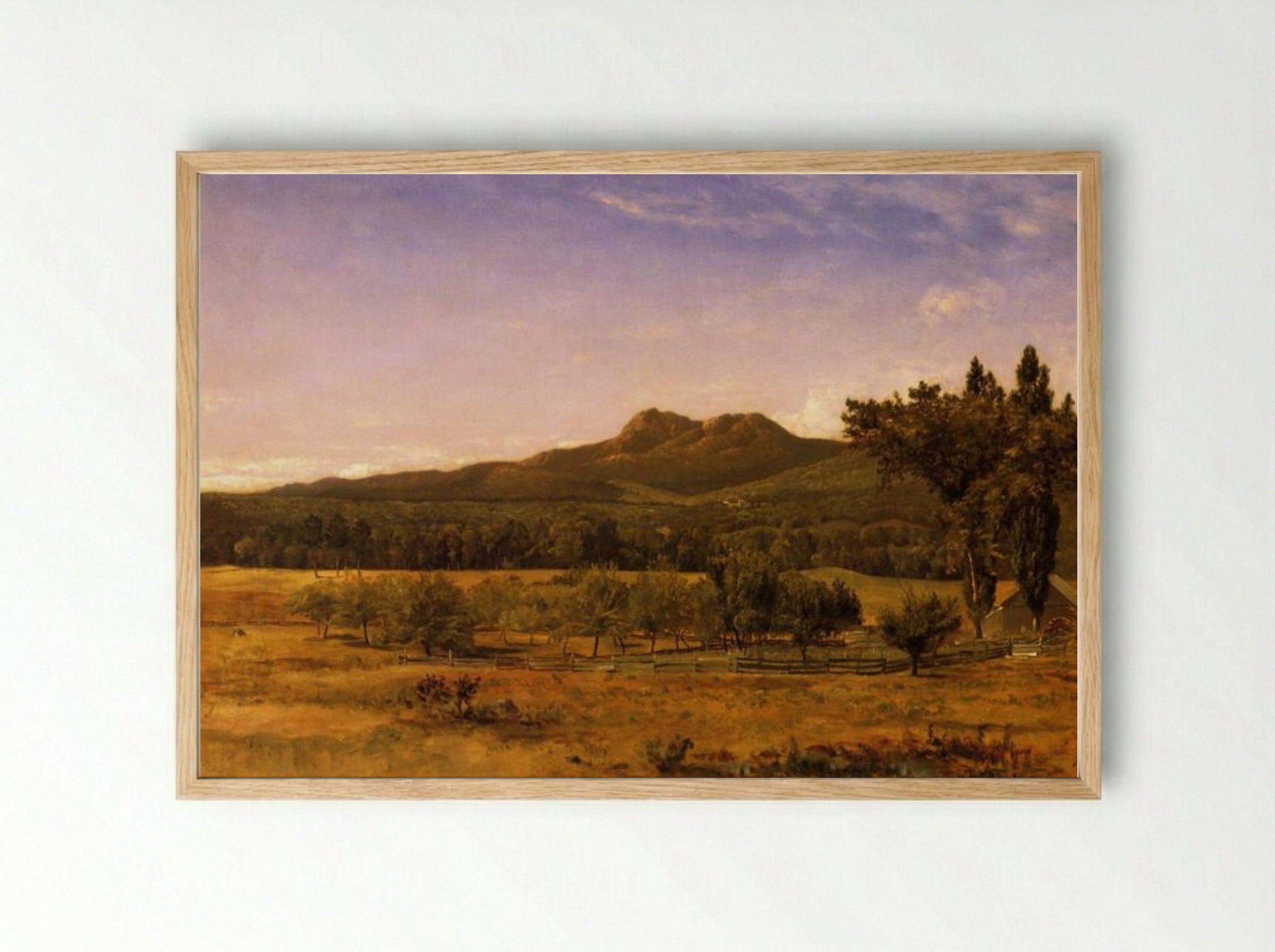 Mount Chocorua, New Hampshire - David Johnson - Framed Print Wood