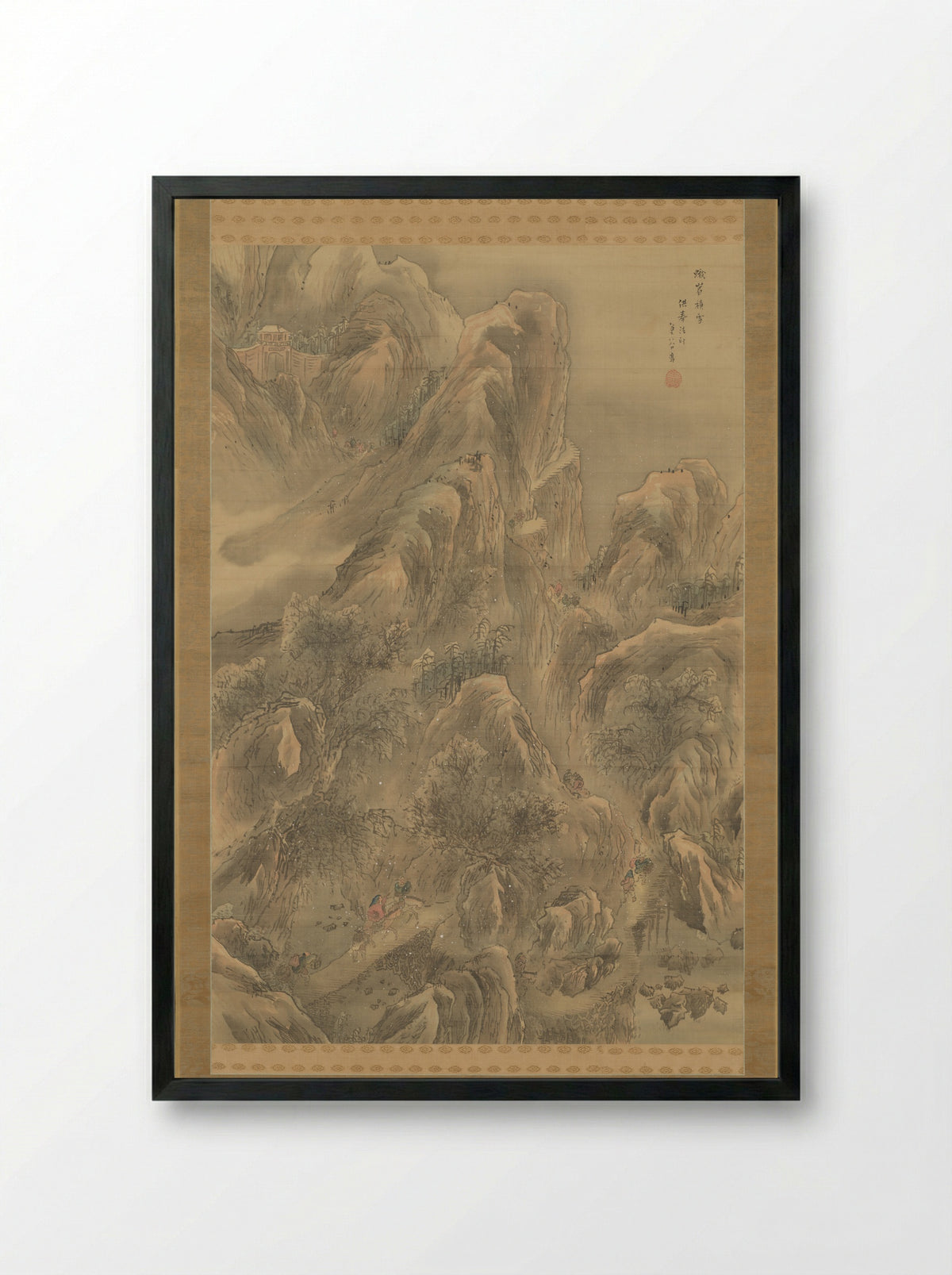 Mount Emei - Yokoi Kinkoku - Framed Print Black