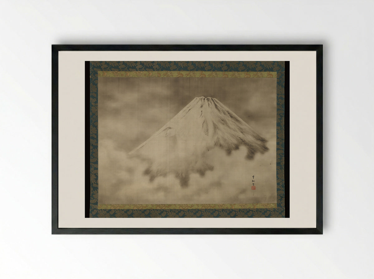 Mount Fujiyama - Toyosei Kimigi - Framed Print Black