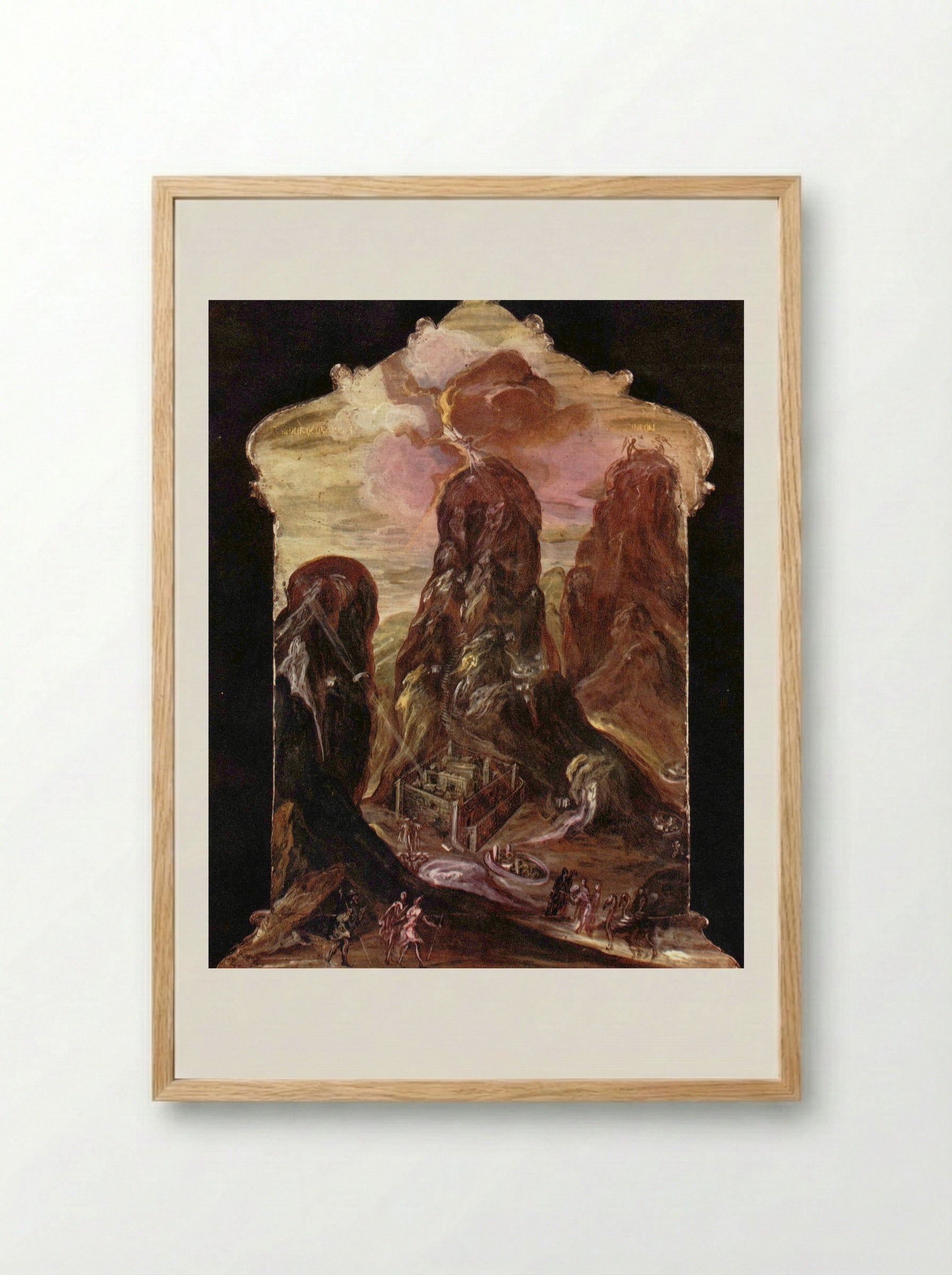 Mount Sinai - El Greco - Framed Print Wood