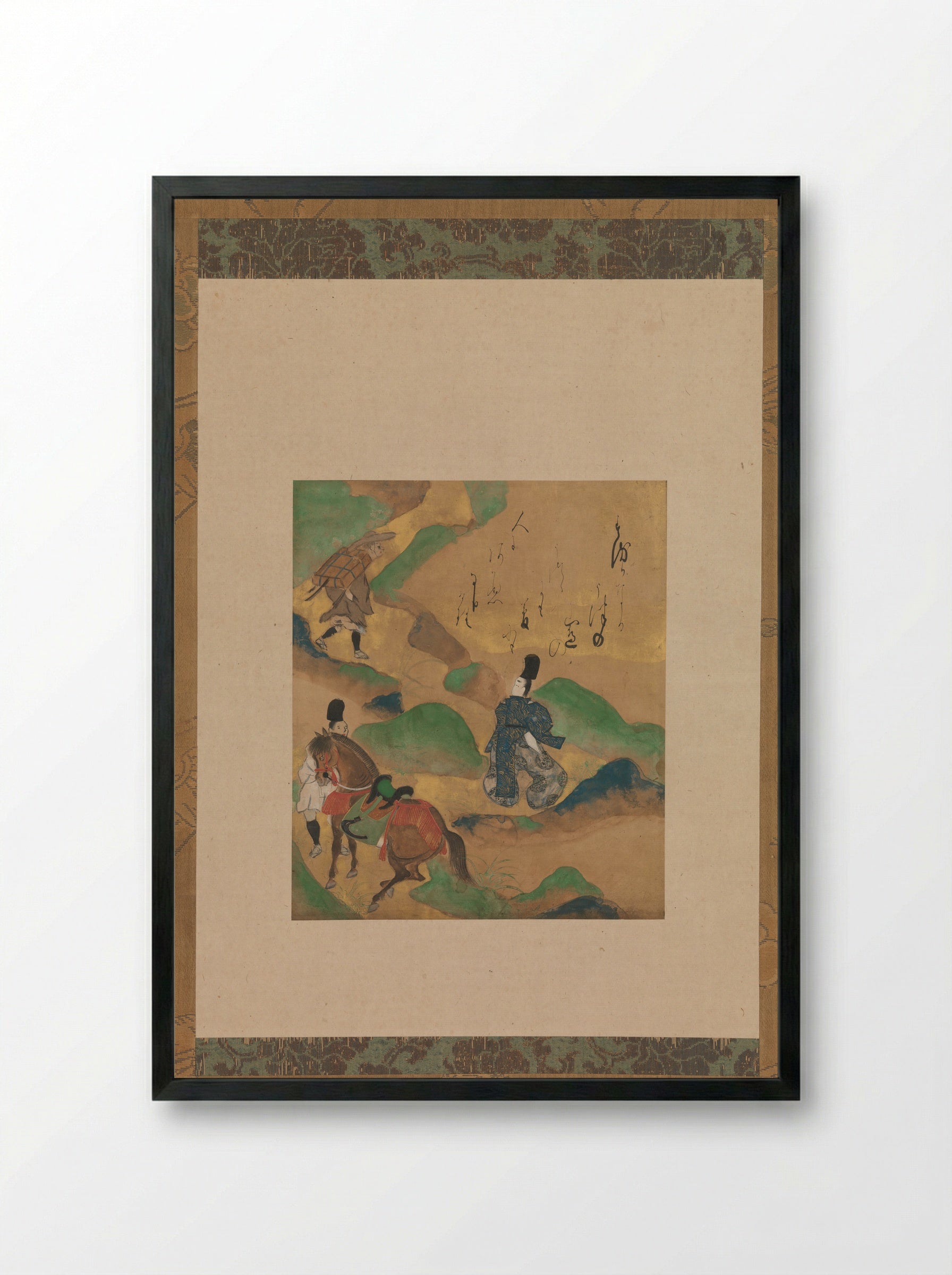 Mount Utsu - Tawaraya Sōtatsu - Framed Print Black
