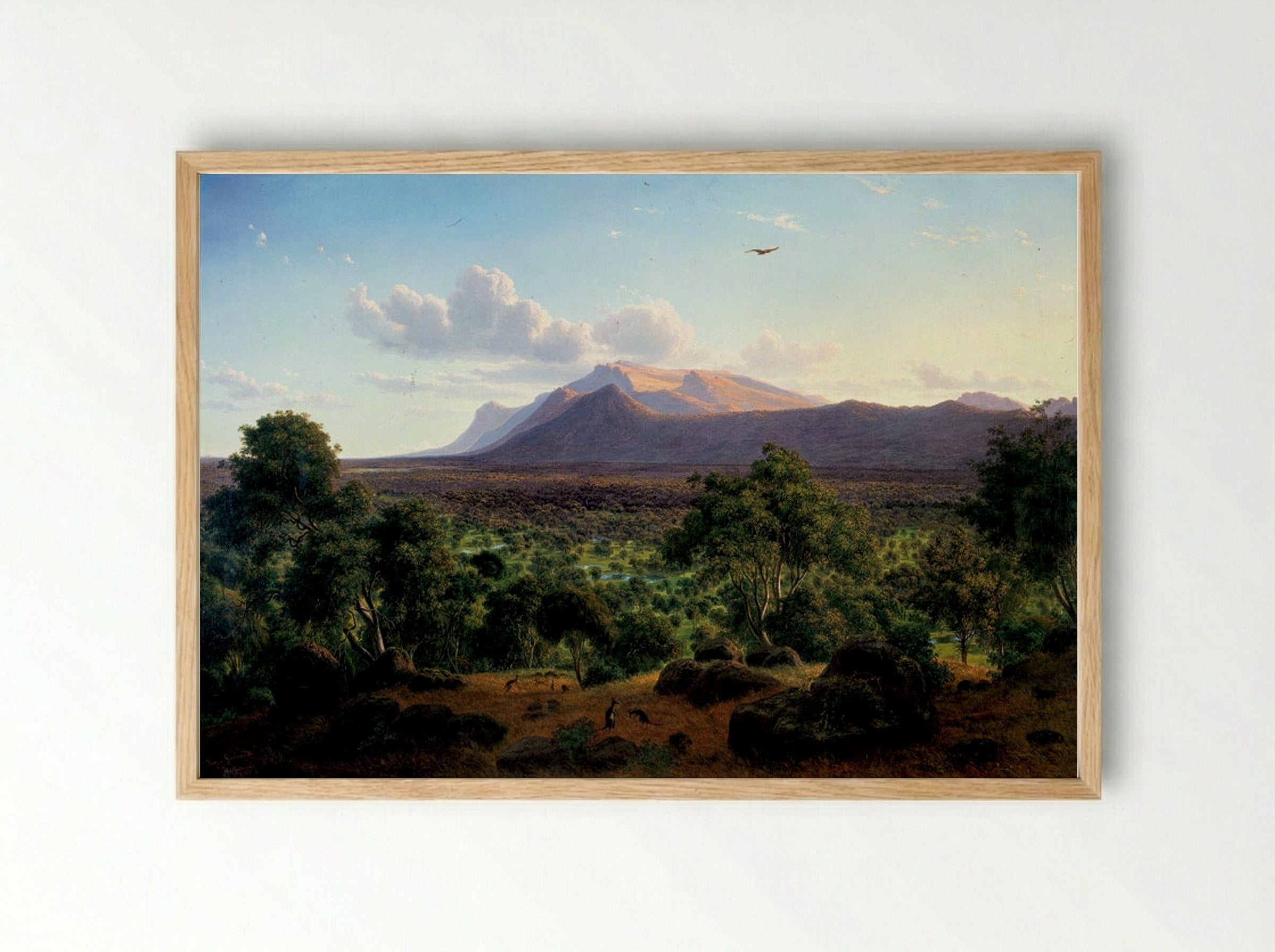 Mount William from Mount Dryden - Eugene von Guerard - Framed Print Wood