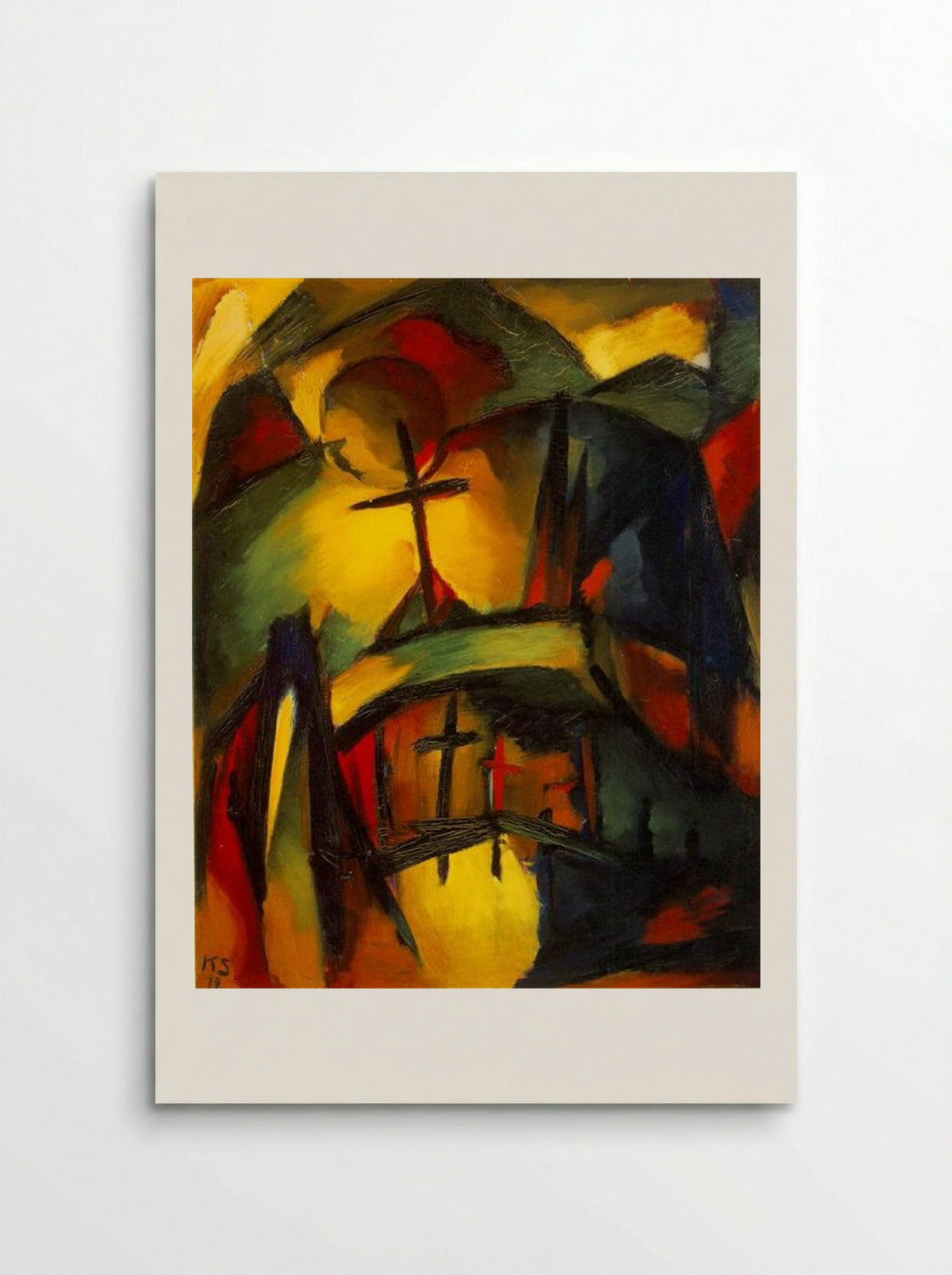 Mountain Graveyard - Kurt Schwitters - Poster