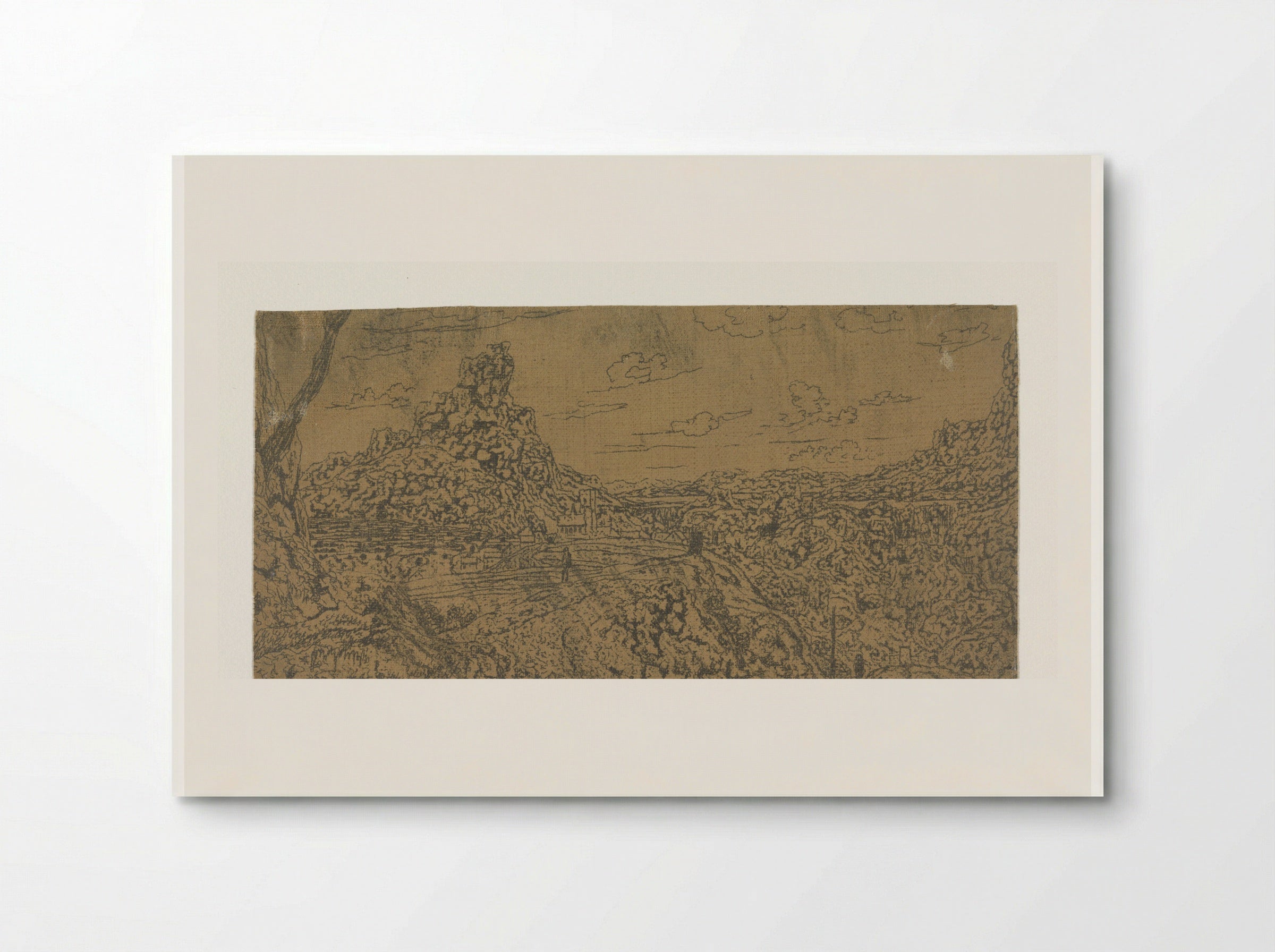 Mountain Landscape with a Crest, First Version - Hercules Segers - Poster