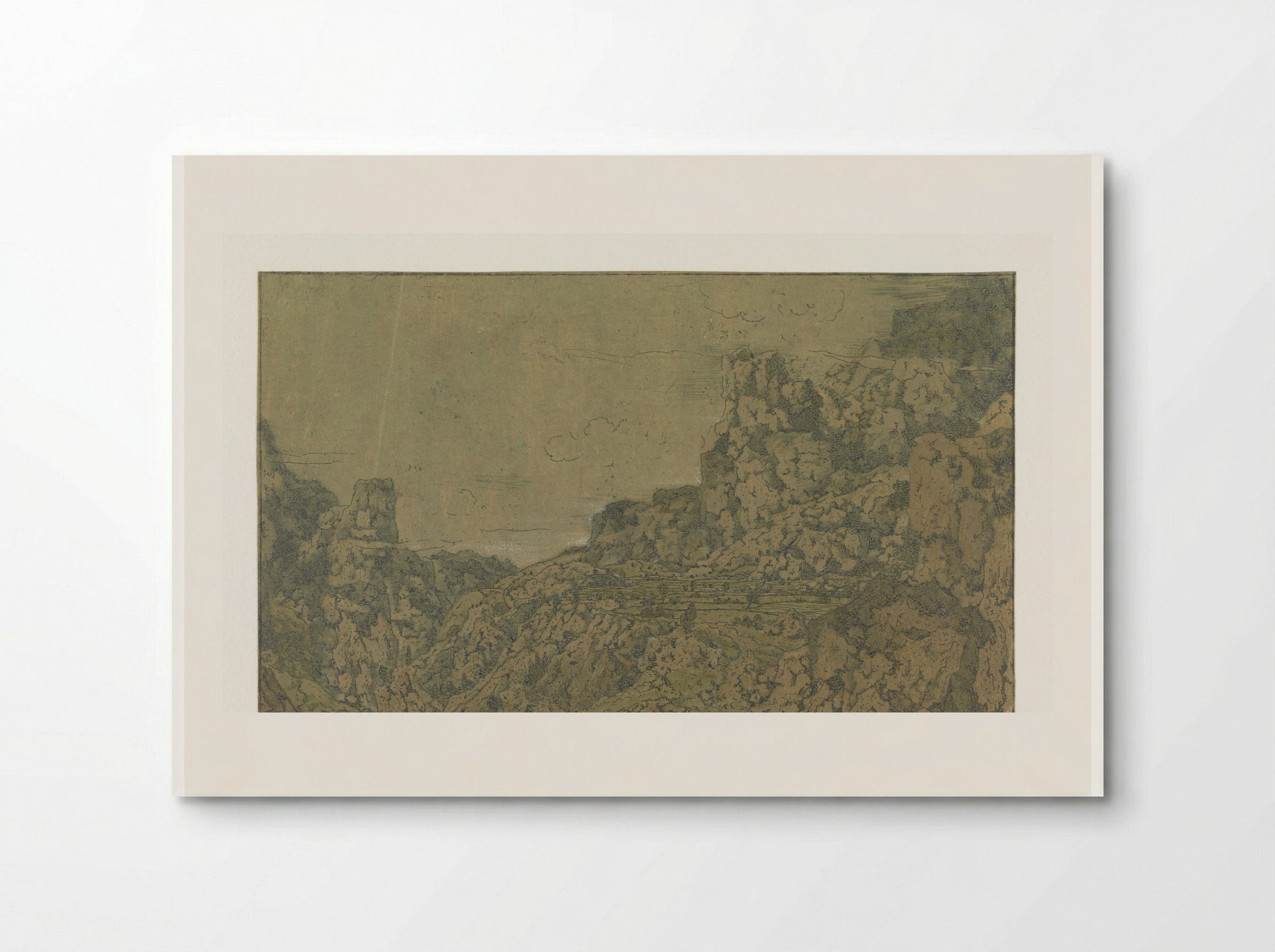 Mountain Landscape with a Plateau - Hercules Segers - Poster