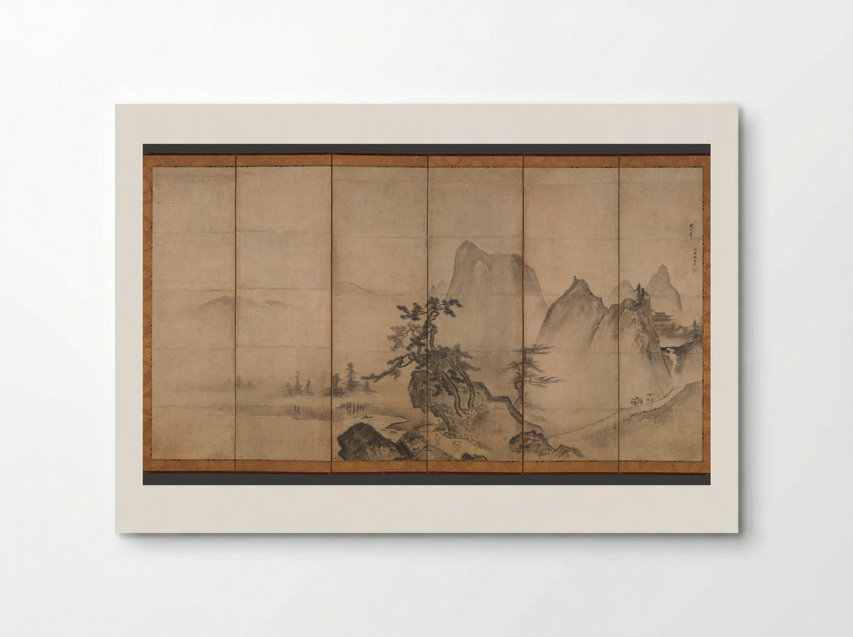 Mountain Landscape - Tenshō Shūbun - Poster