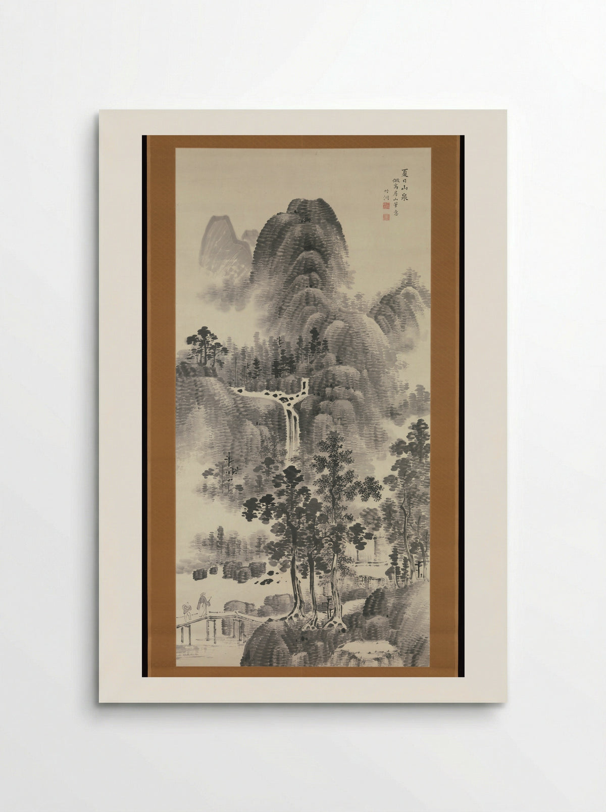 Mountain Stream on a Summer Day - Nakabayashi Chikutō - Poster