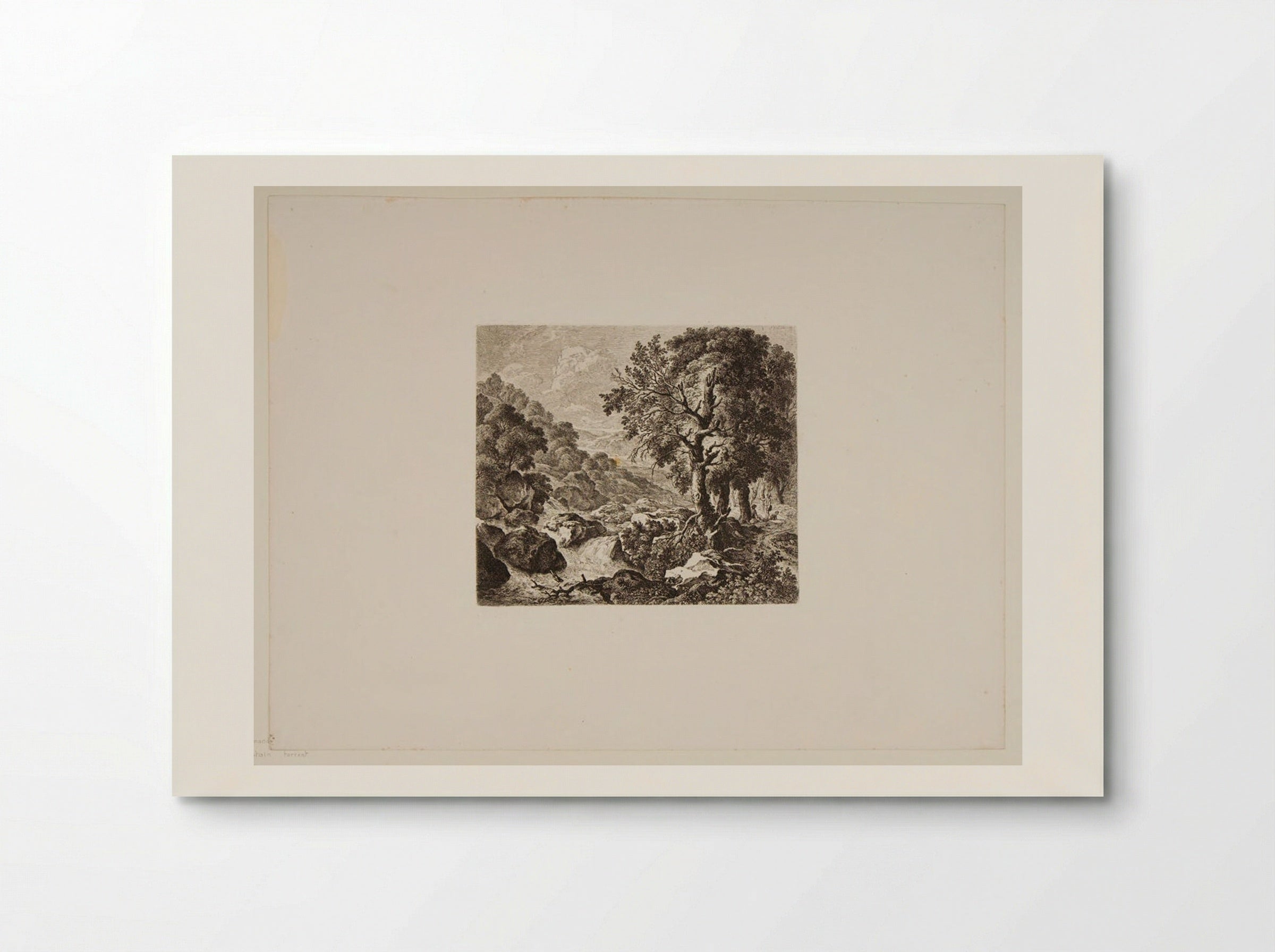 Mountain Torrent - Ferdinand Kobell - Poster
