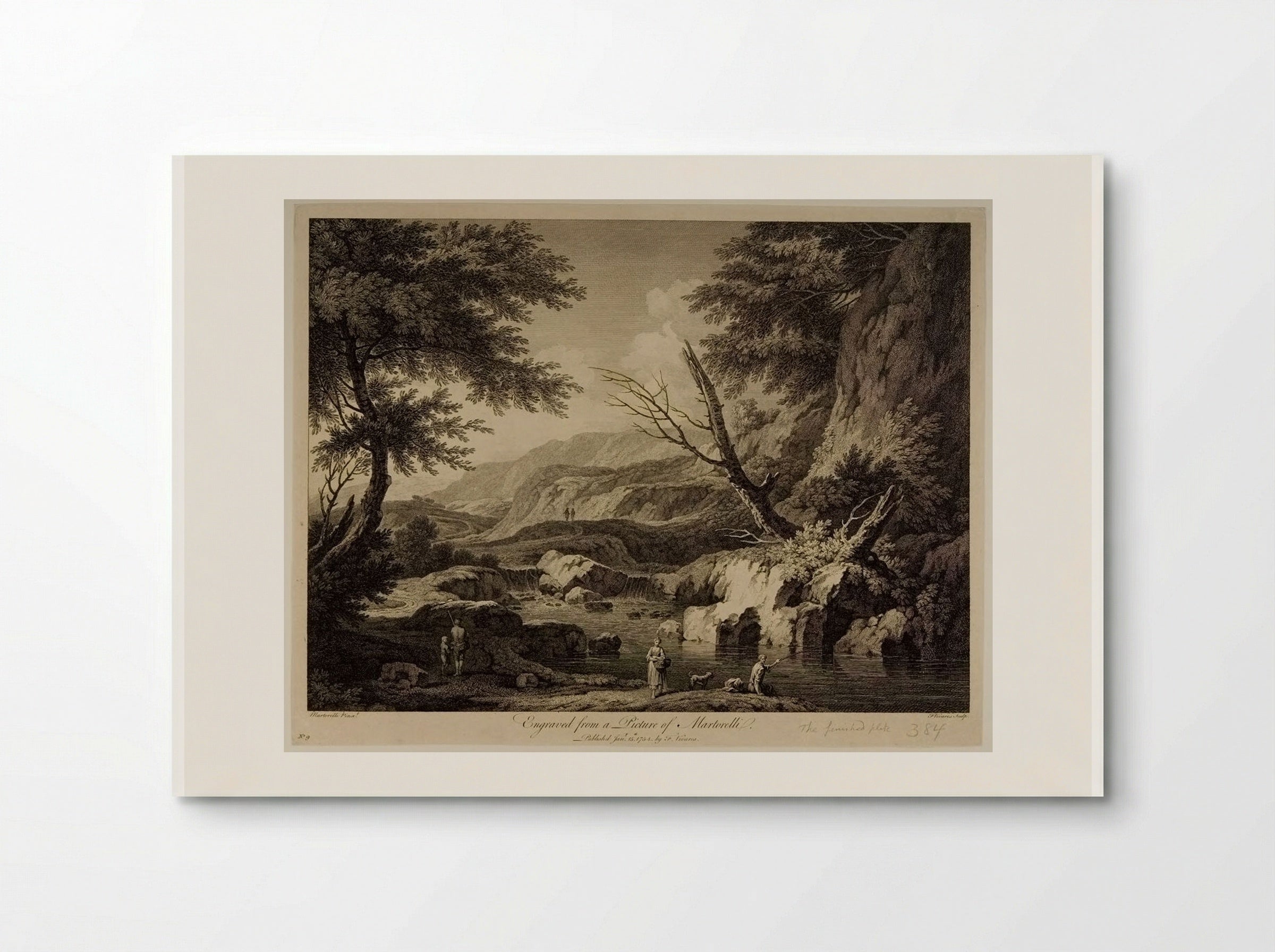 Mountainous Landscape (After Martorelli) - François Vivares - Poster