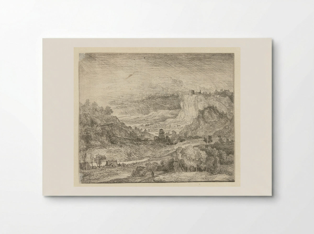 Mountainous Landscape with Approaching Storm - Gerrit Battem - Poster