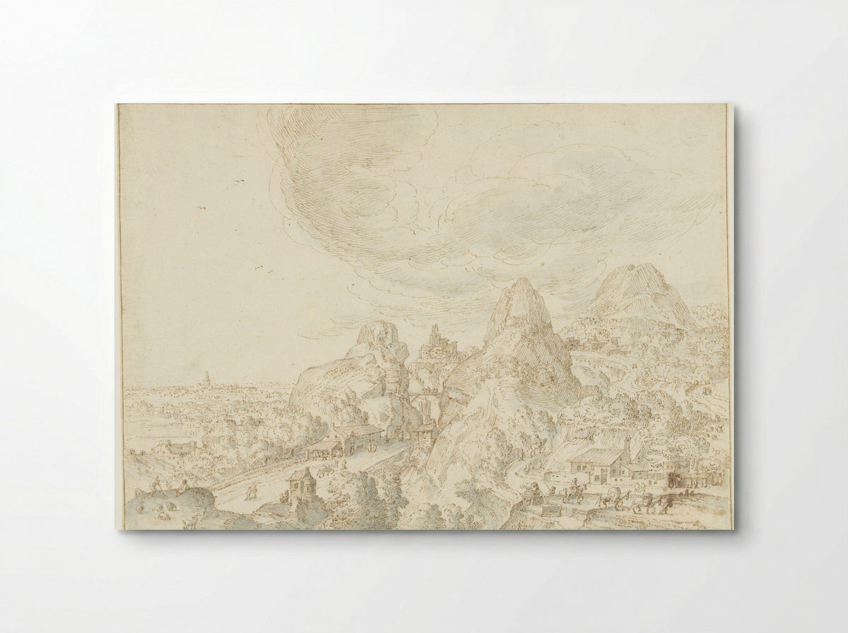 Mountainous Landscape with a Winding Road - Hendrick van Cleve III - Poster