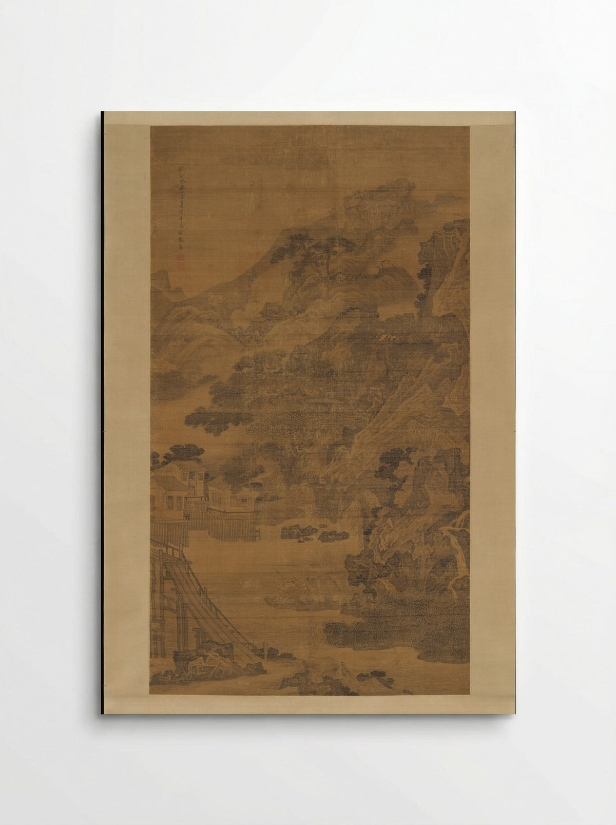 Mountainous River Scene - Feng Qiyong - Poster