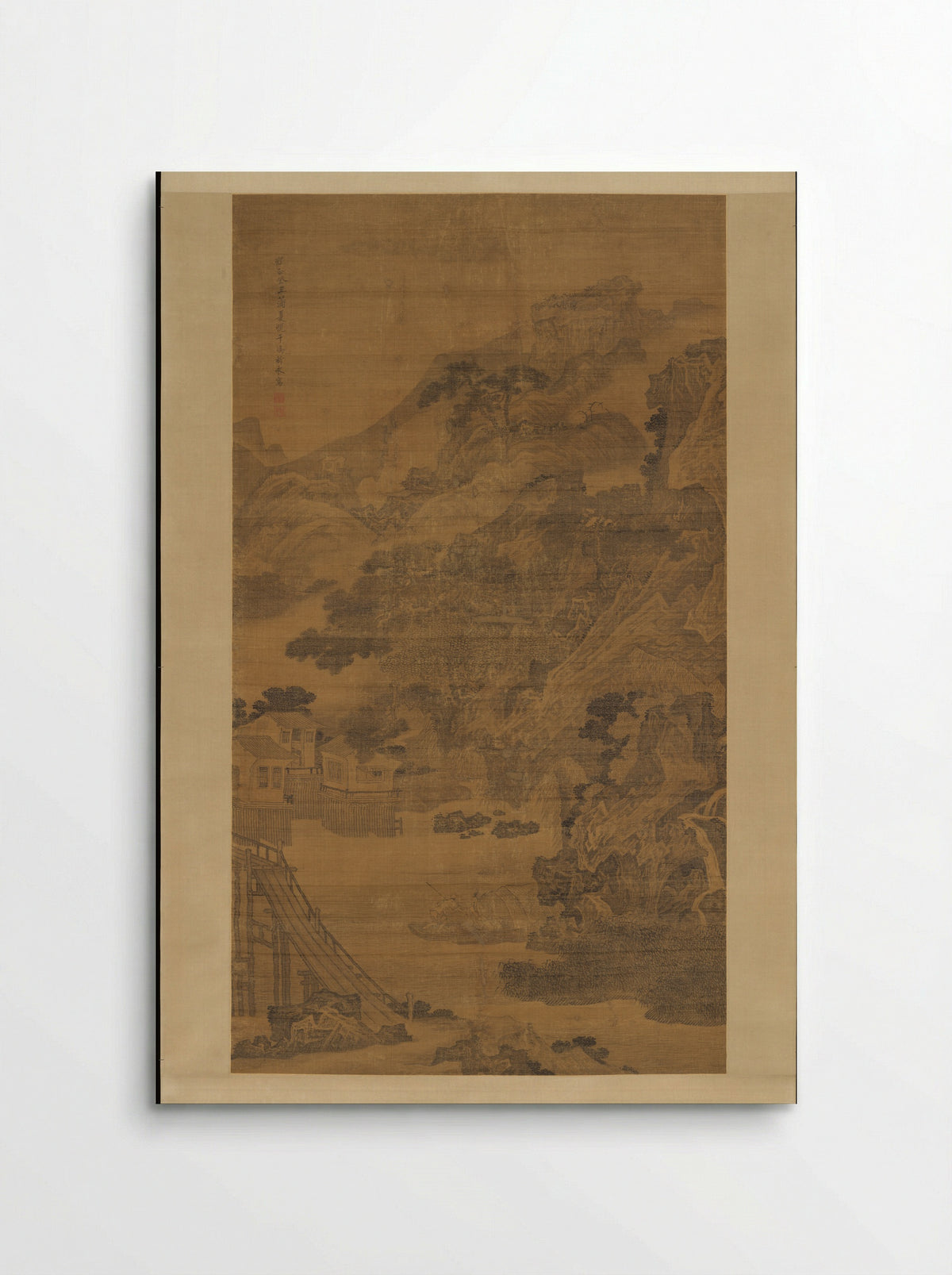 Mountainous River Scene - Feng Qiyong - Poster