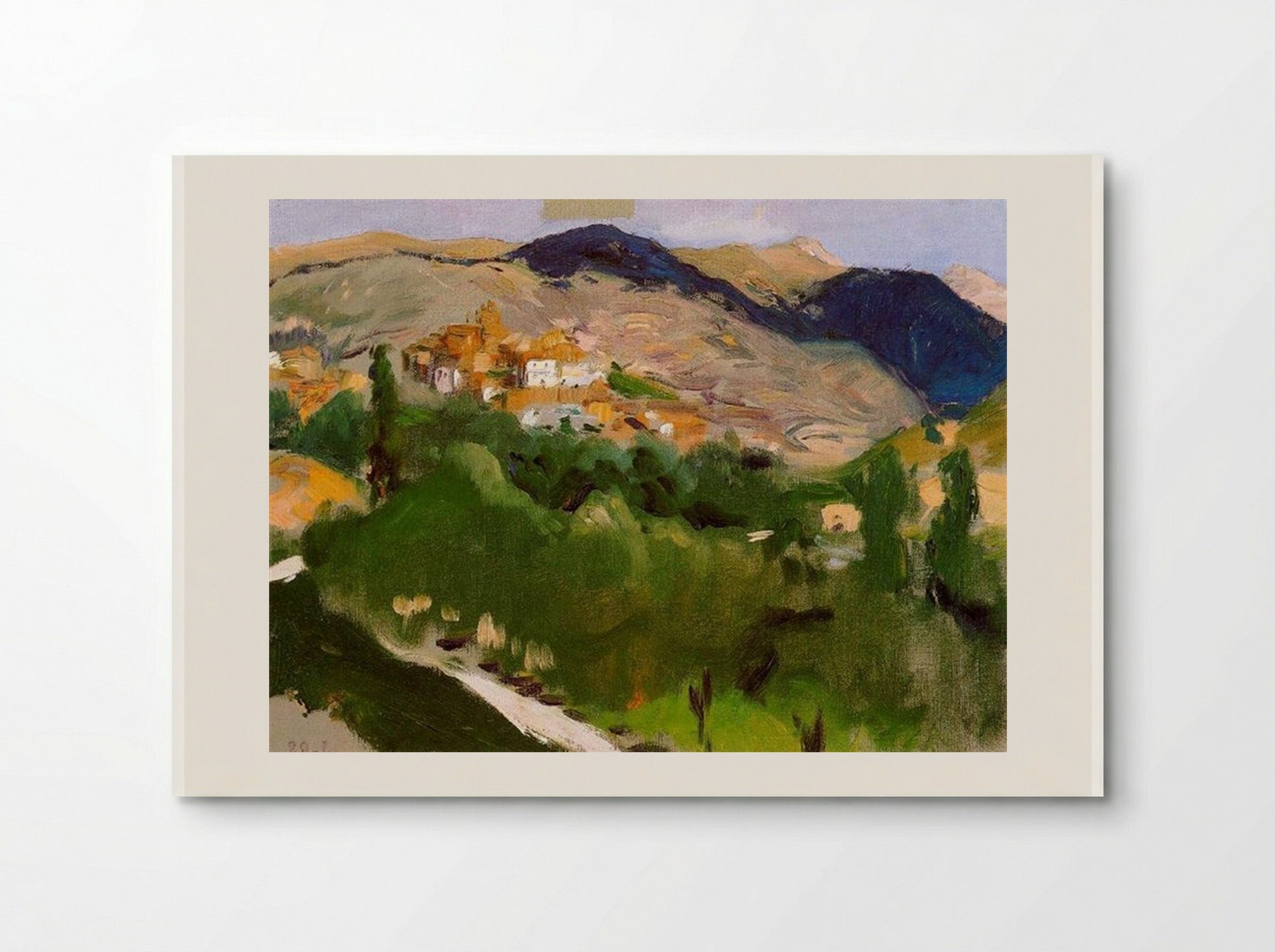 Mountains at Jaca - Joaquín Sorolla - Poster