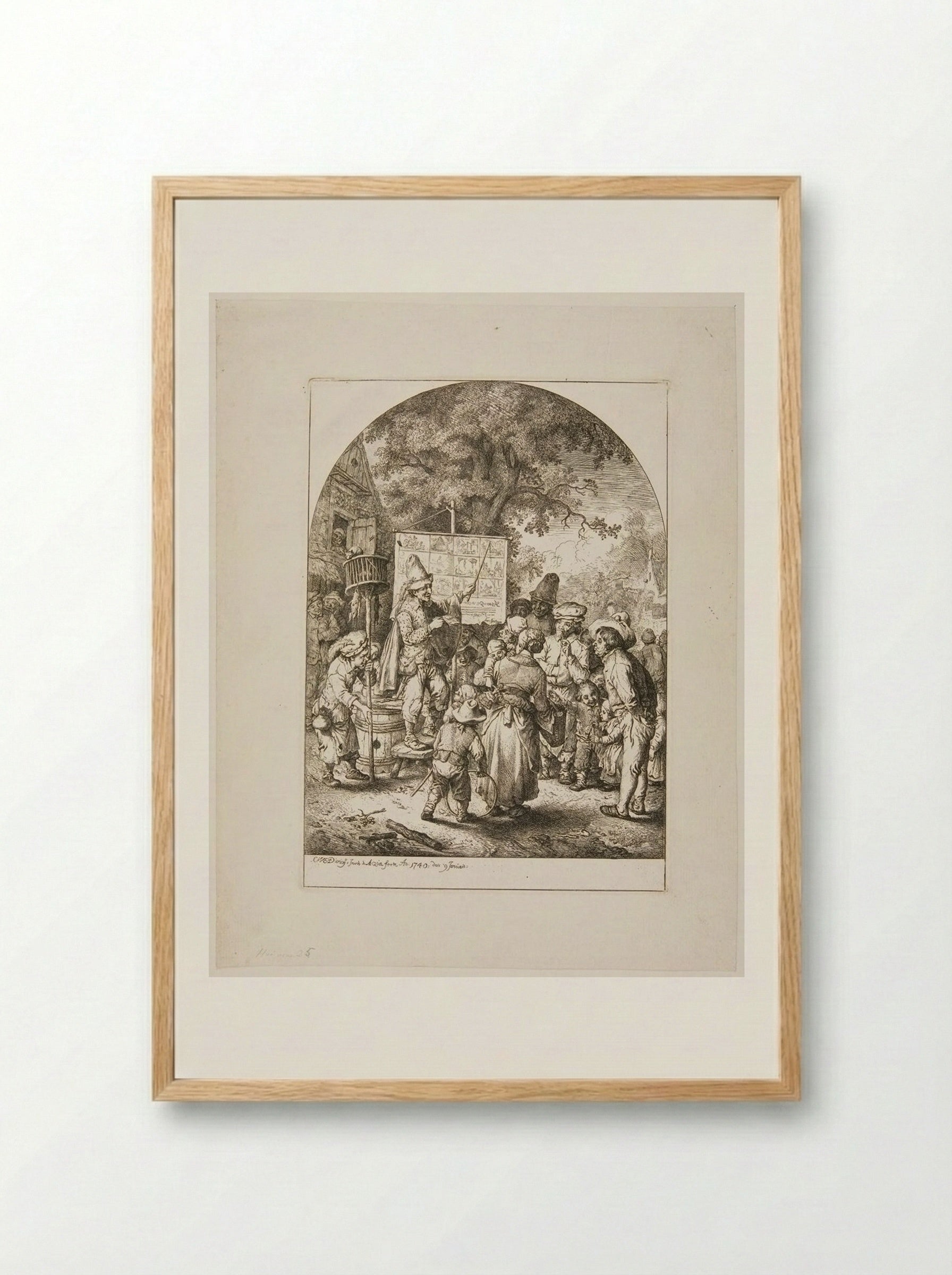 Mountebank - Christian Wilhelm Ernst Dietrich - Framed Print Wood
