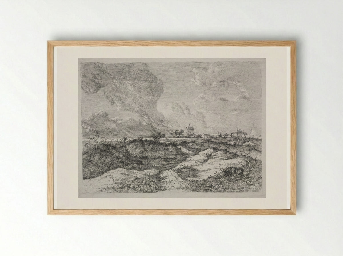 Mousehold Heath, Norwich - John Crome - Framed Print Wood