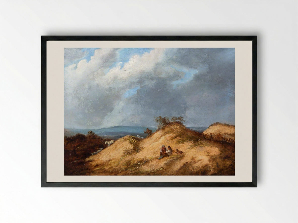 Mousehold Heath - John Crome - Framed Print Black