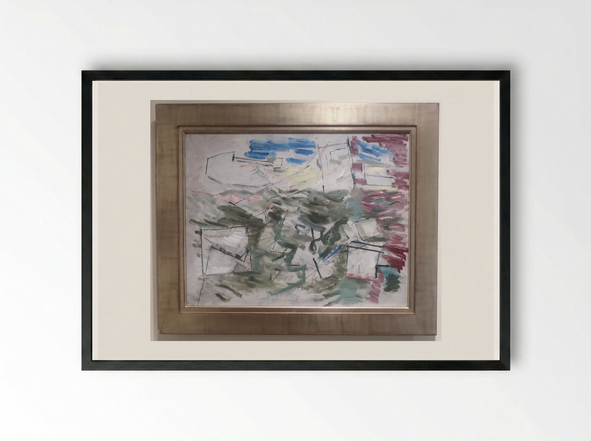 Movement in Red - John Marin - Framed Print Black
