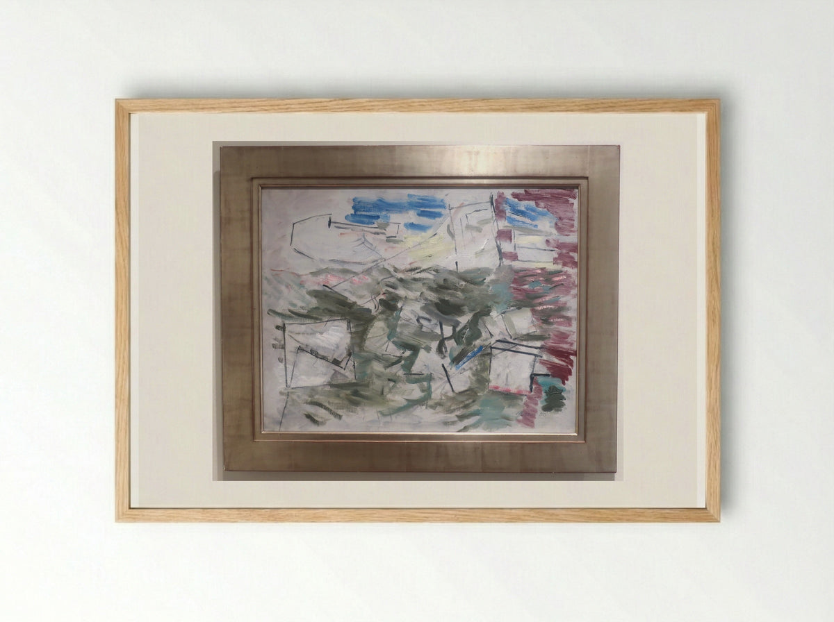 Movement in Red - John Marin - Framed Print Wood