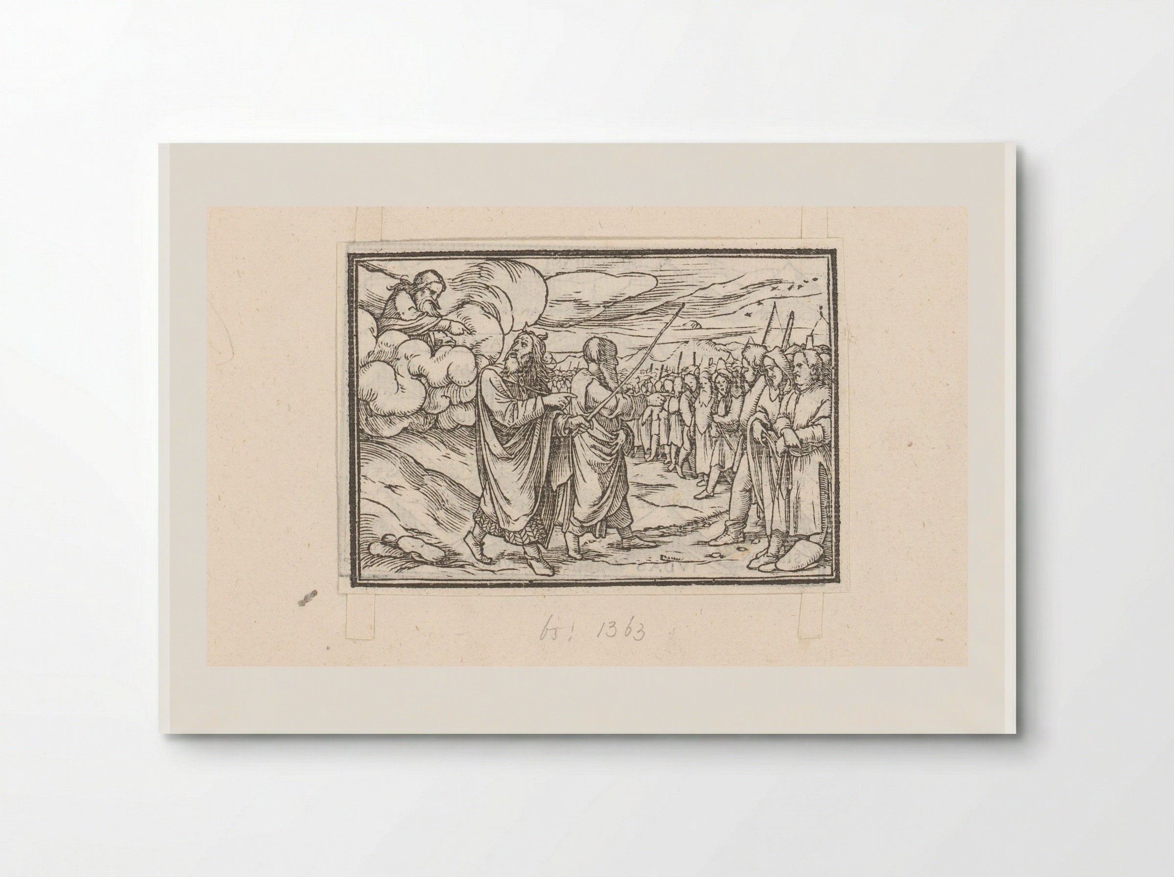 Mozes en Aäron tellen de Israëlieten - Veit Rudolf Specklin - Poster
