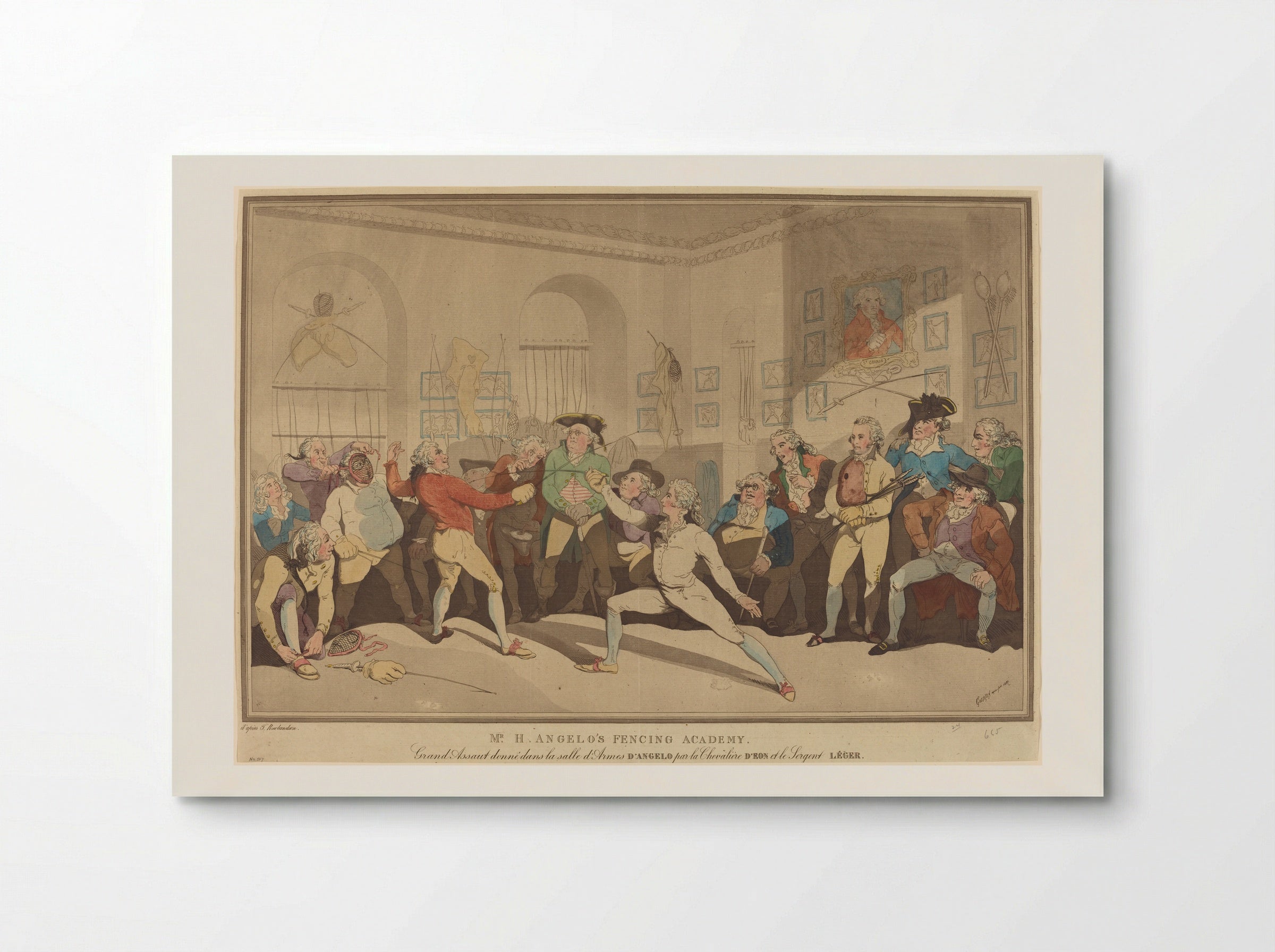 Mr. H. Angelo's Fencing Academy - Thomas Rowlandson - Poster