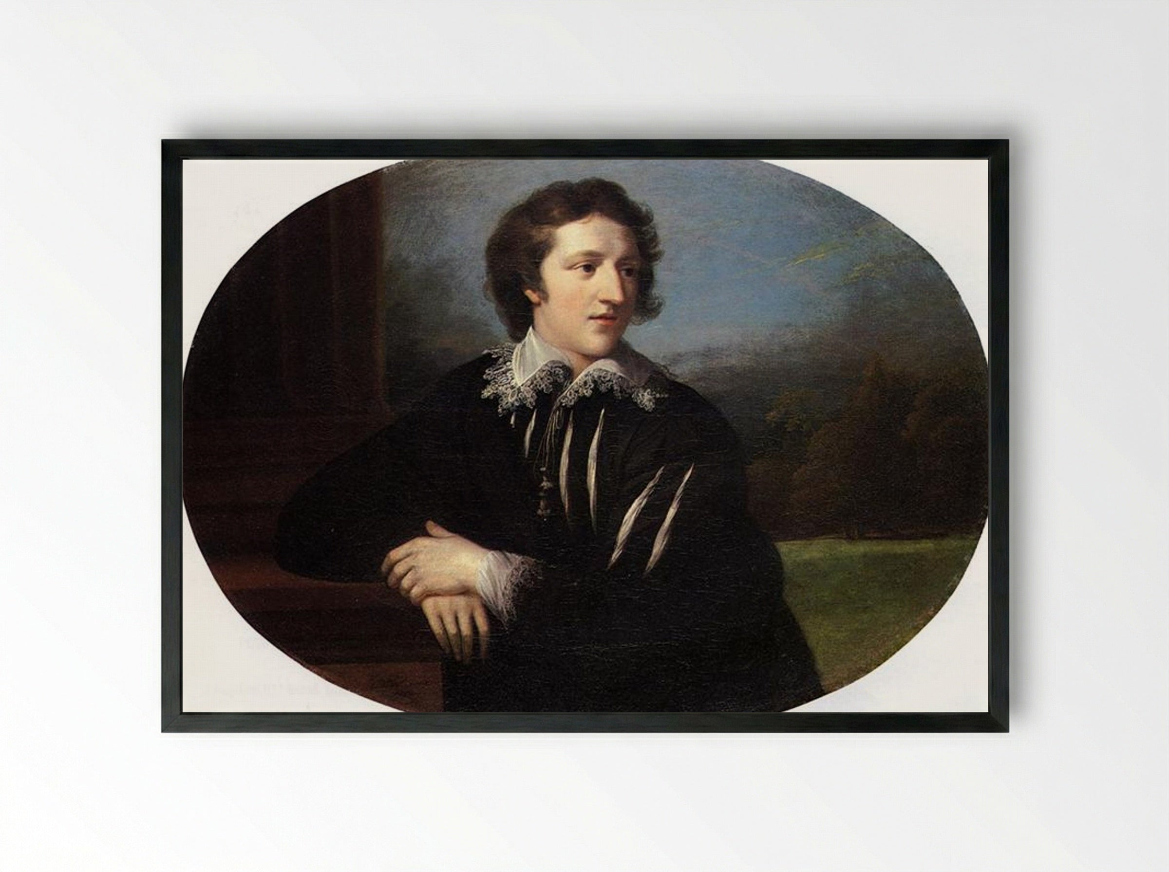 Mr. John Williams - Benjamin West - Framed Print Black