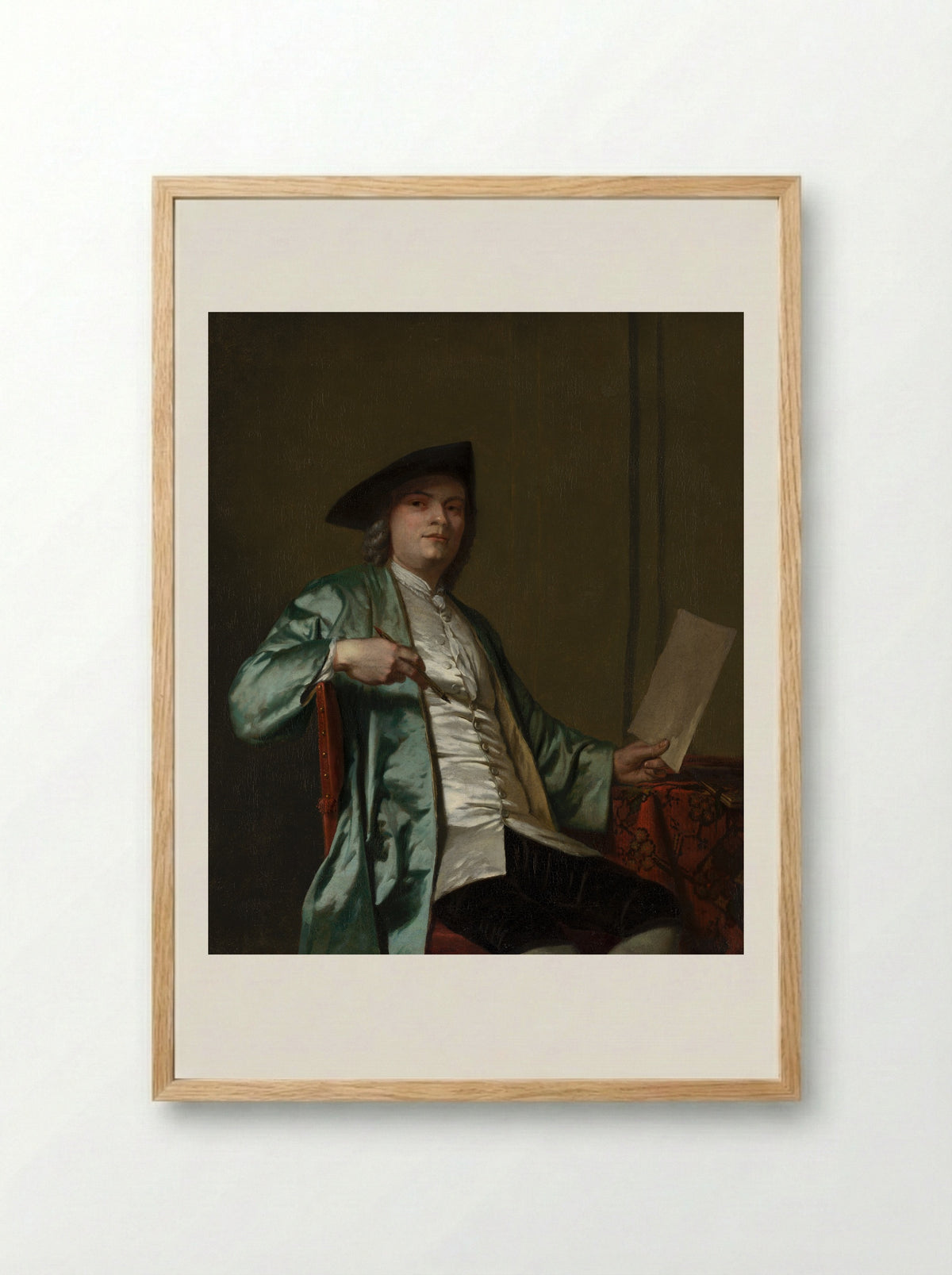 Mr. Pieter Cornelis Hasselaer - George van der Mijn - Framed Print Wood