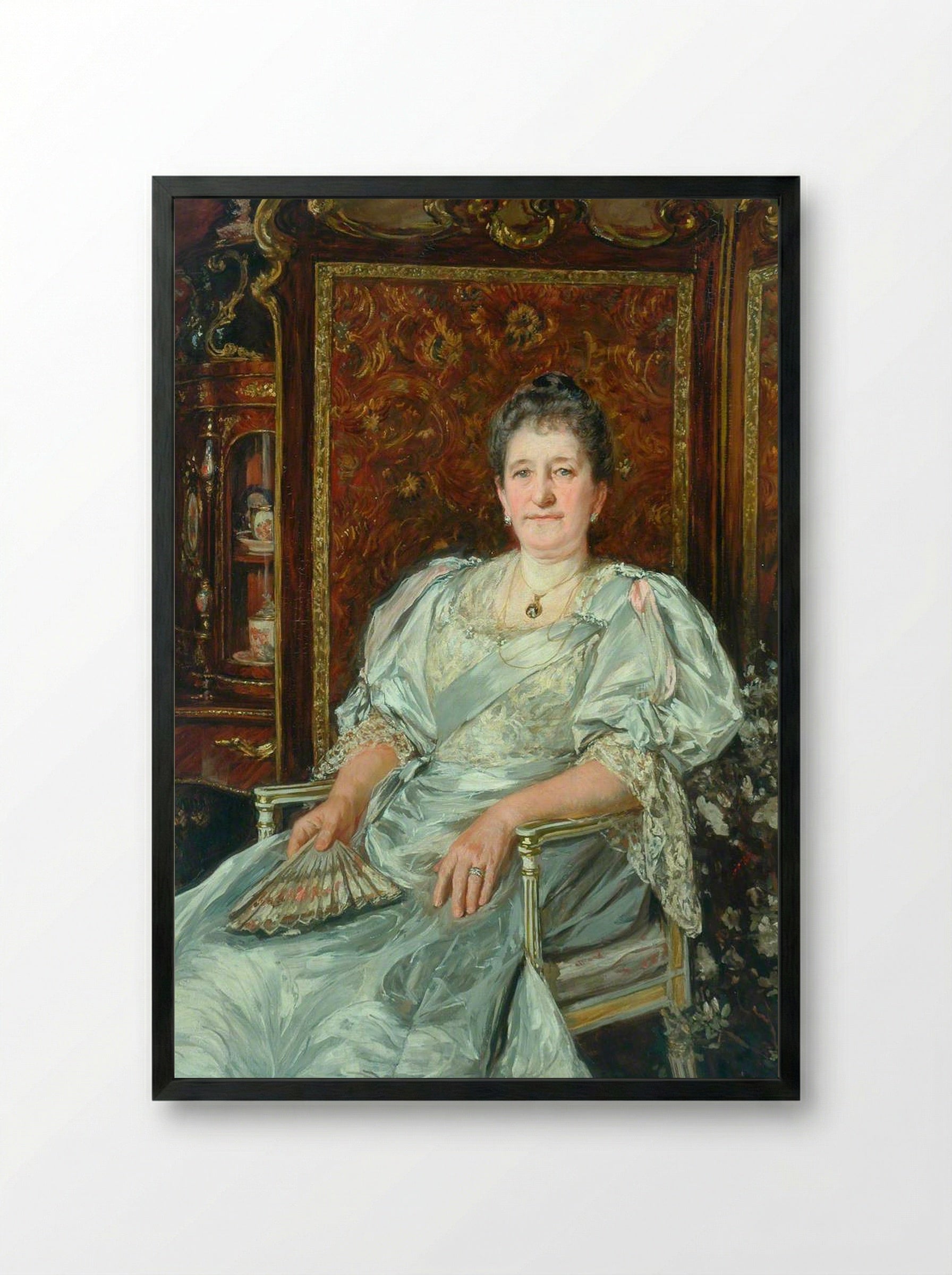 Mrs Alfred Illingworth - James Charles - Framed Print Black