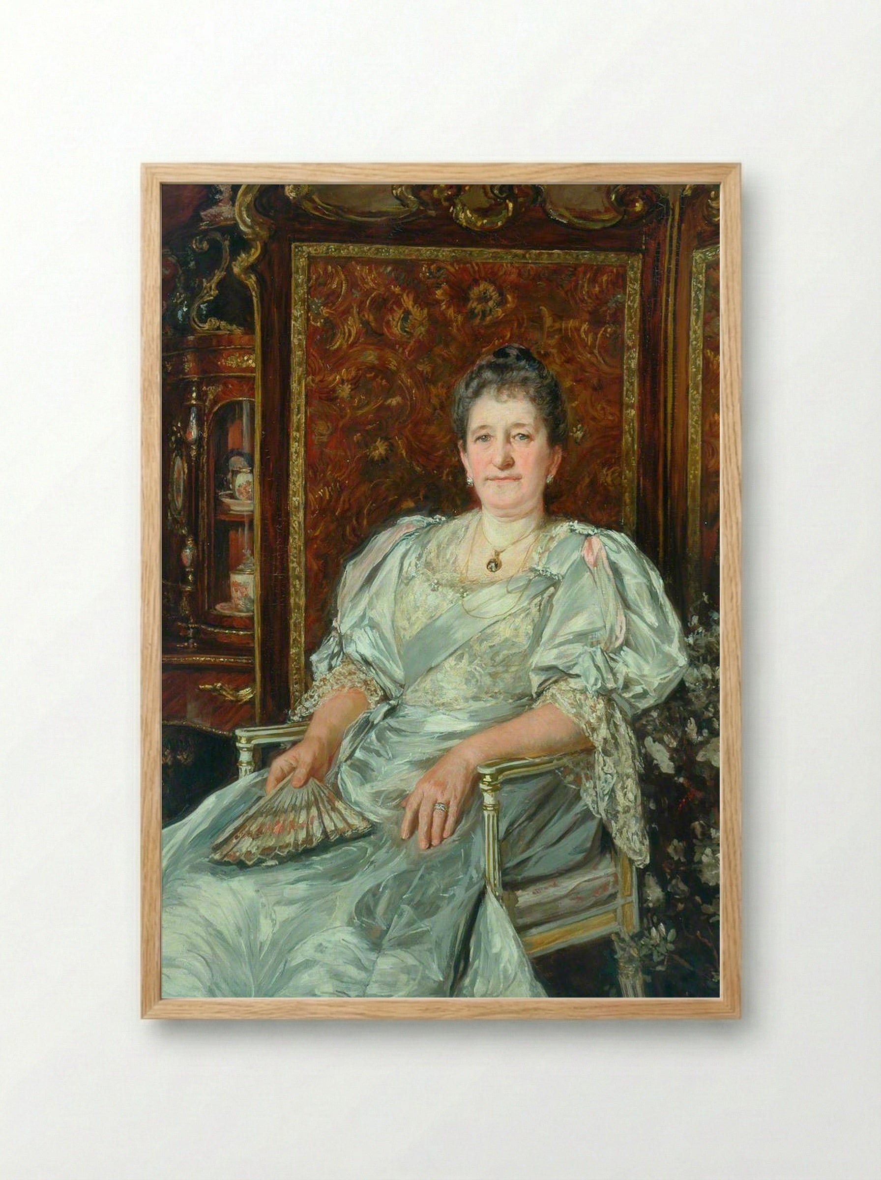 Mrs Alfred Illingworth - James Charles - Framed Print Wood