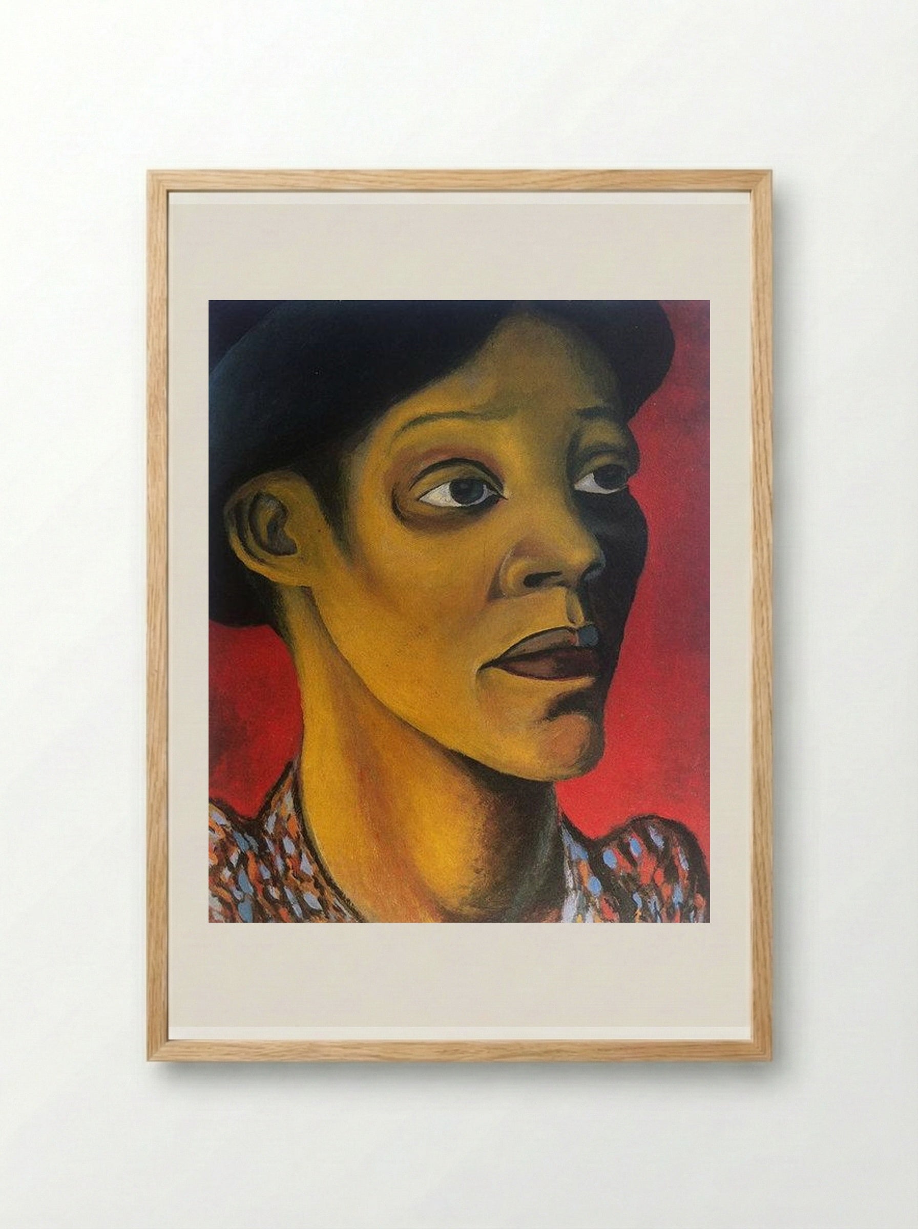 Mrs M D Sekoto - Gerard Sekoto - Framed Print Wood