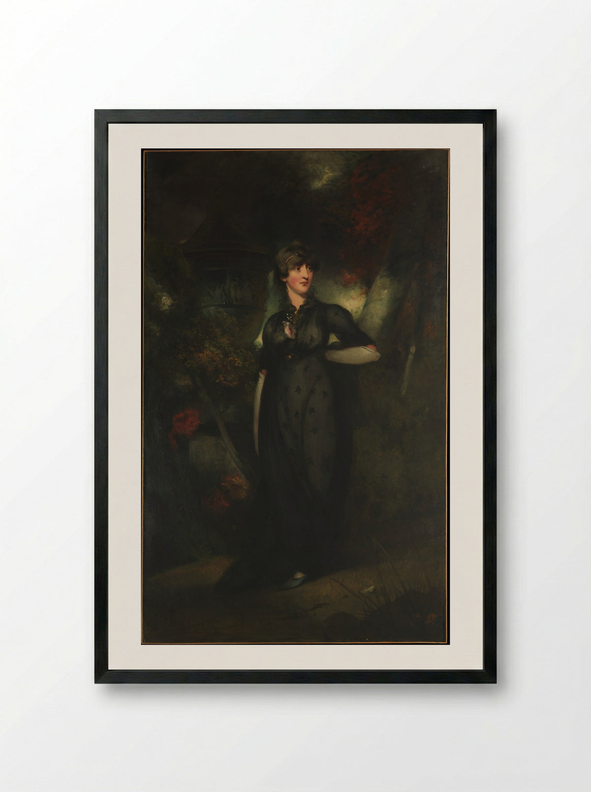 Mrs. Whaley - George Chinnery - Framed Print Black