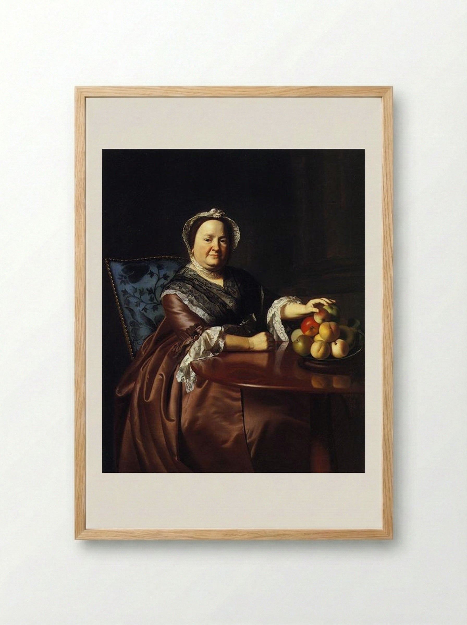 Mrs. Ezekiel Goldthwait (Elizabeth Lewis) - John Singleton Copley - Framed Print Wood
