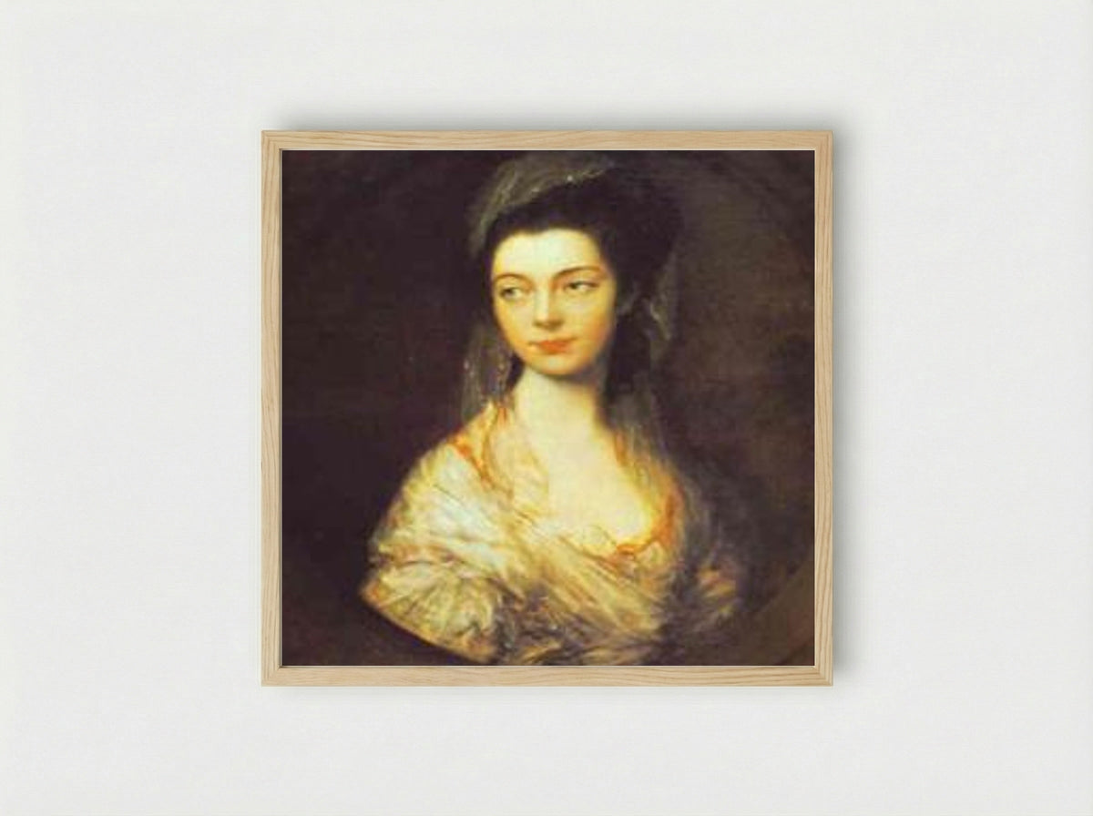 Mrs. Christopher Horton, later Anne, Duchess of Cumberland - Thomas Gainsborough - Framed Print Wood