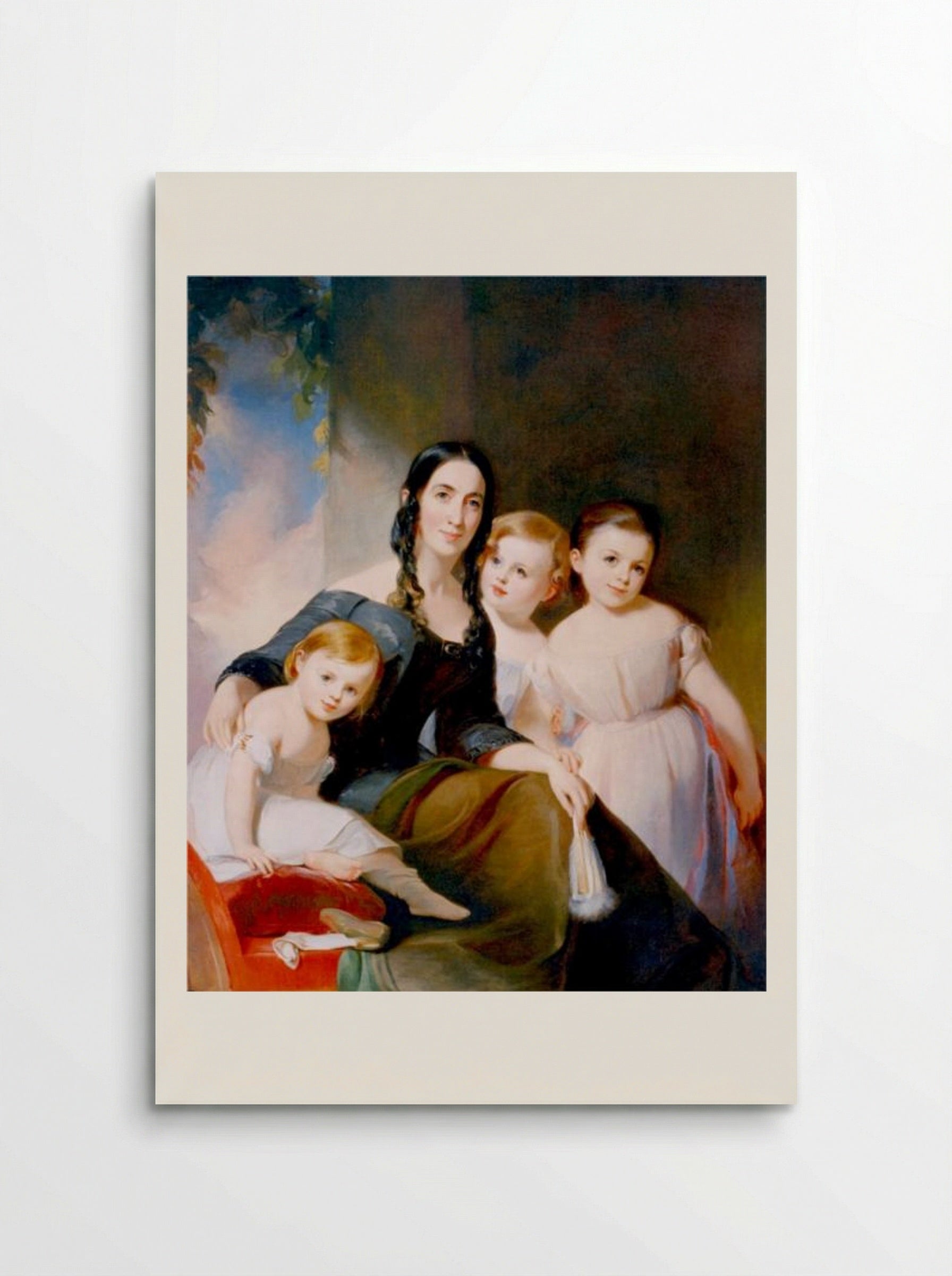 Mrs. James Robb and Her Three Children - Thomas Sully - Poster