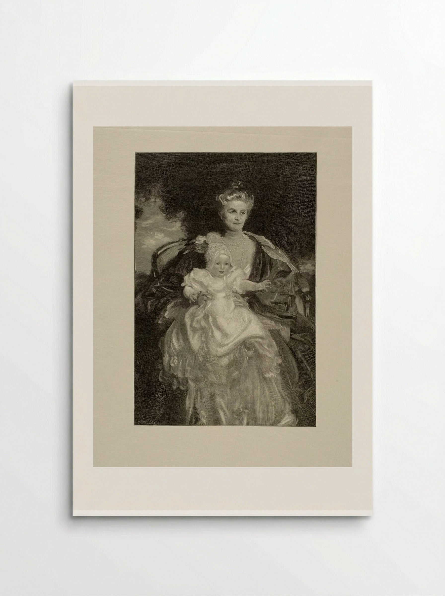 Mrs. Phipps and Her Grandchild - Timothy Cole - Poster