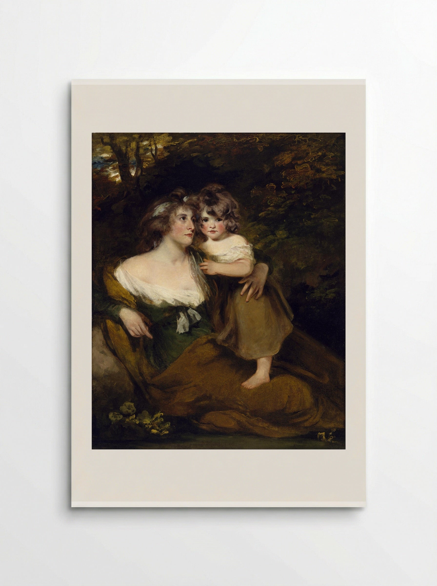 Mrs. Richard Brinsley Sheridan and Her Son - John Hoppner - Poster
