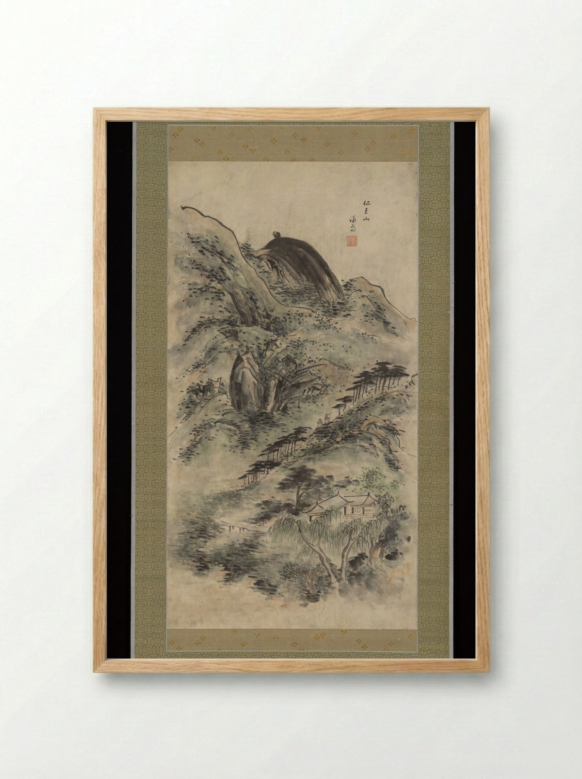 Mt. Inwang (Inwangsan) - Jeong Seon - Framed Print Wood
