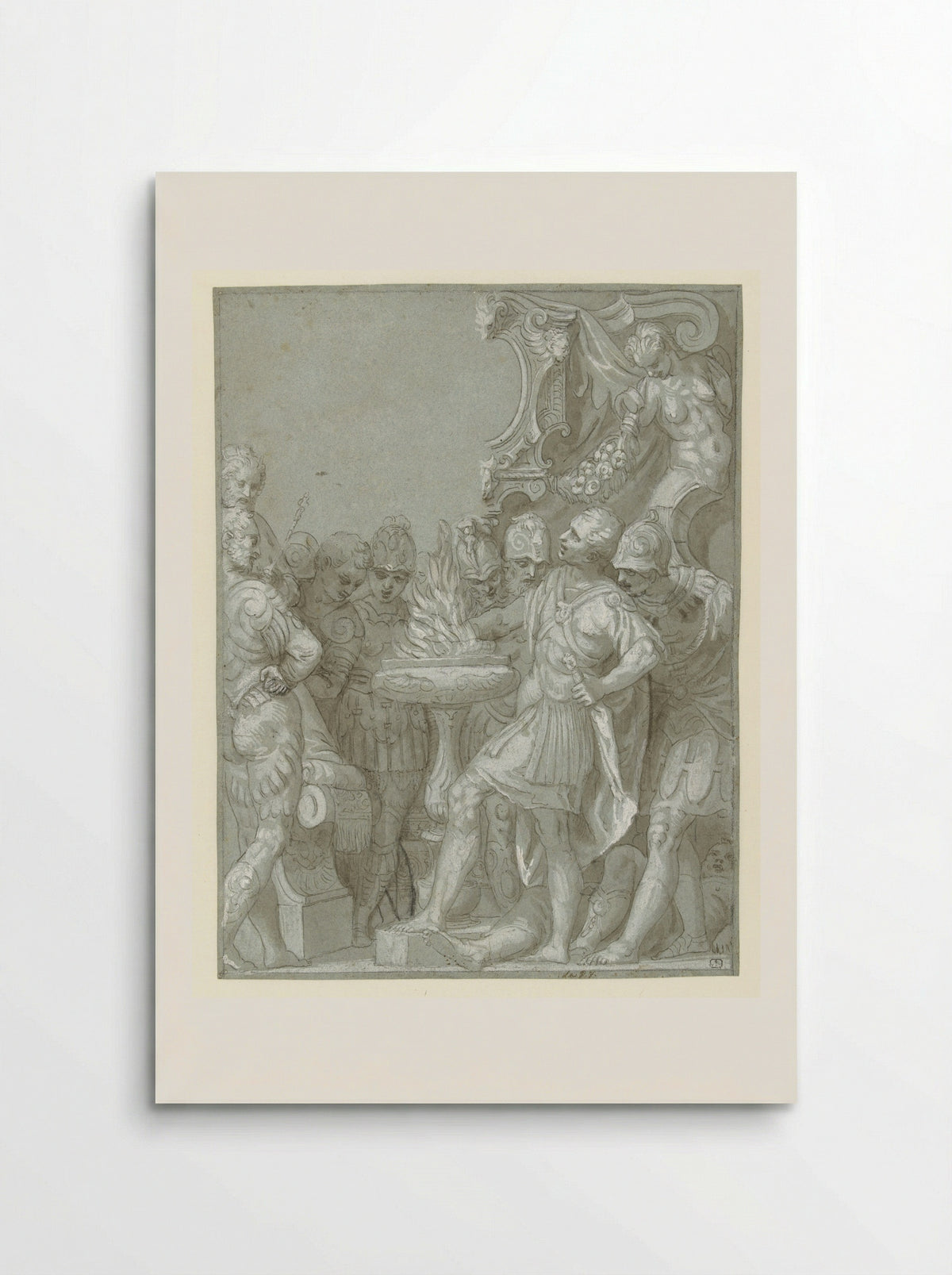 Mucius Scaevola before Porsenna - Benedetto Caliari - Poster