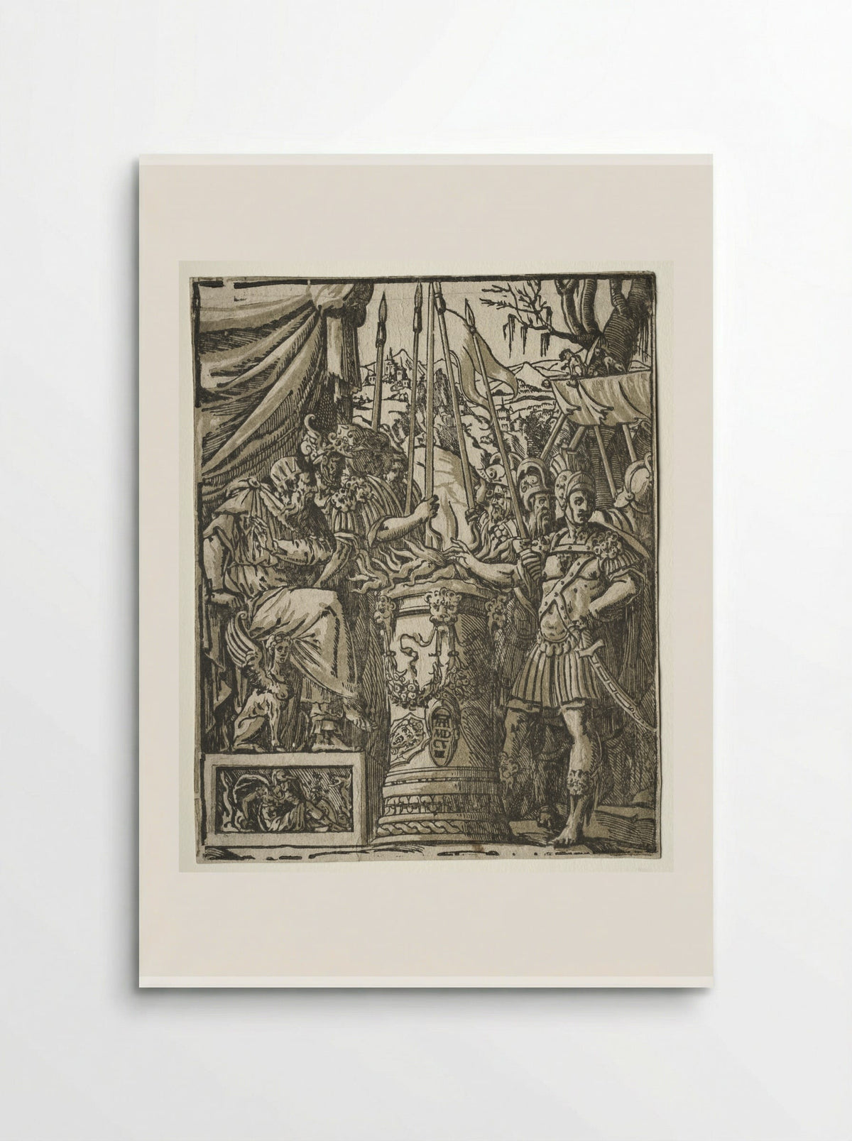 Mucius Scaevola - Andrea Andreani - Poster