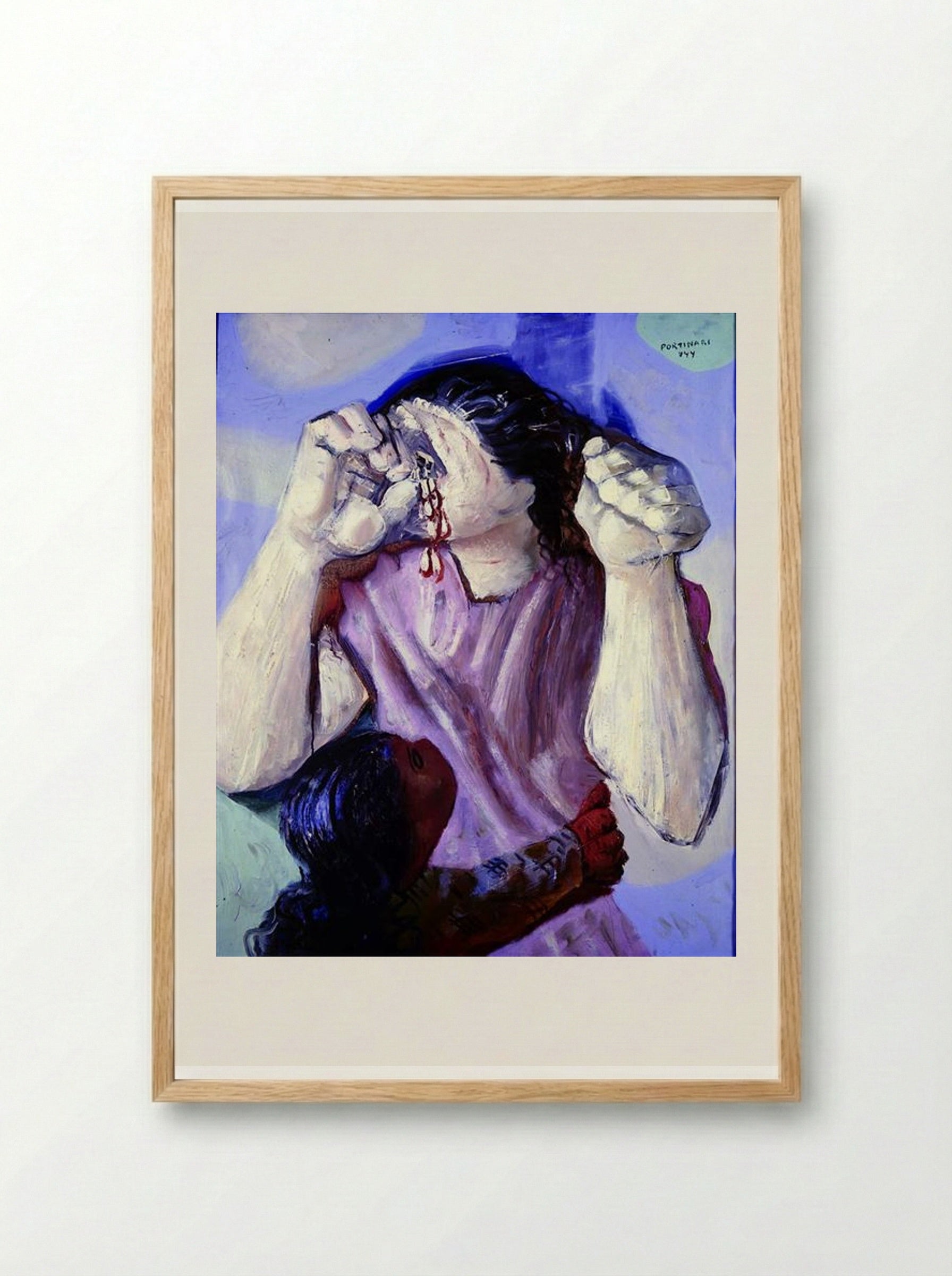 Mulher Chorando - Candido Portinari - Framed Print Wood