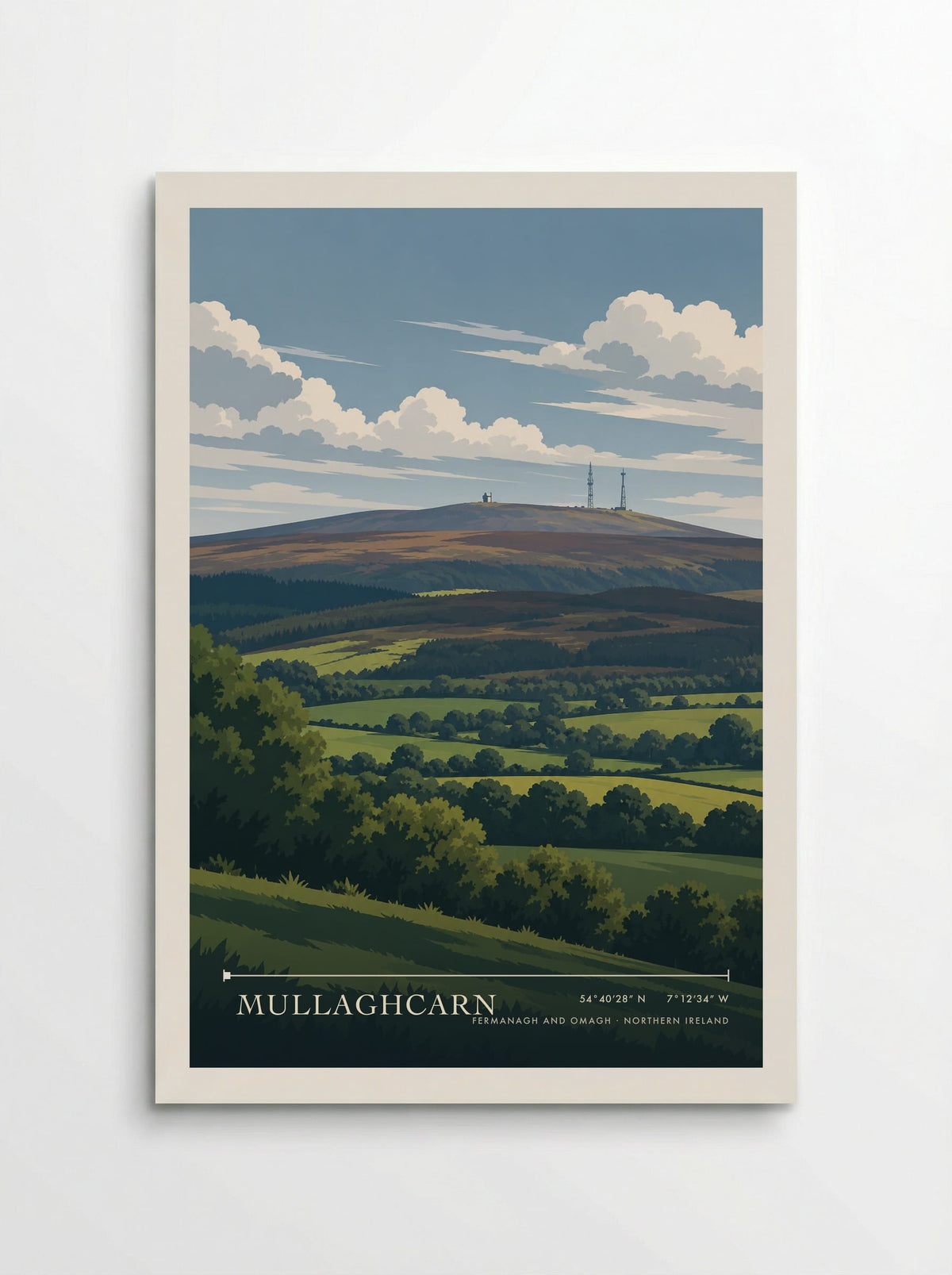 Mullaghcarn, Fermanagh and Omagh | Travel Poster - Poster