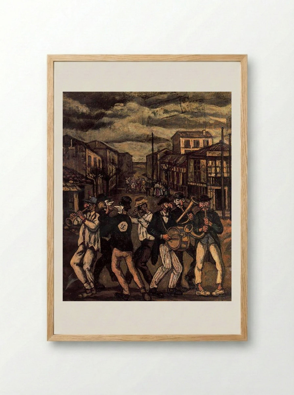 Murga en Cádiz - José Gutiérrez Solana - Framed Print Wood