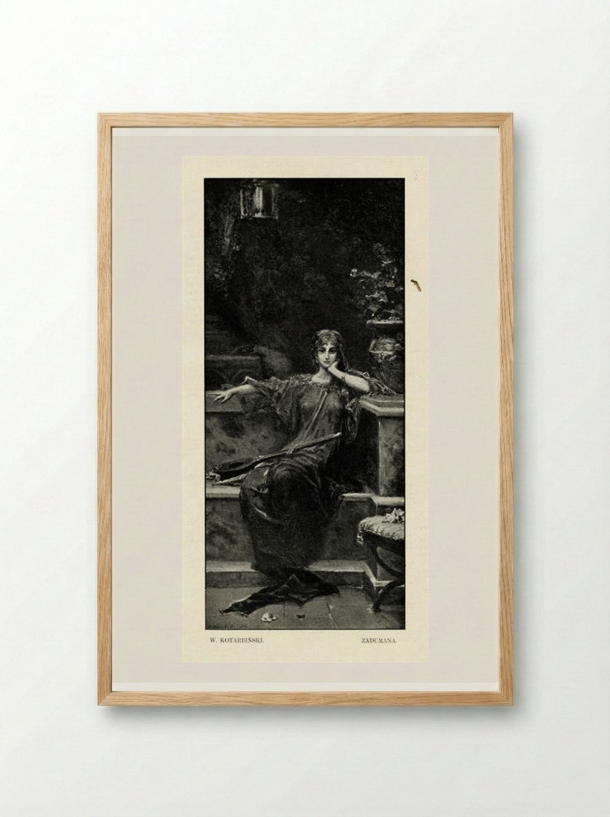 Mused - Wilhelm Kotarbiński - Framed Print Wood