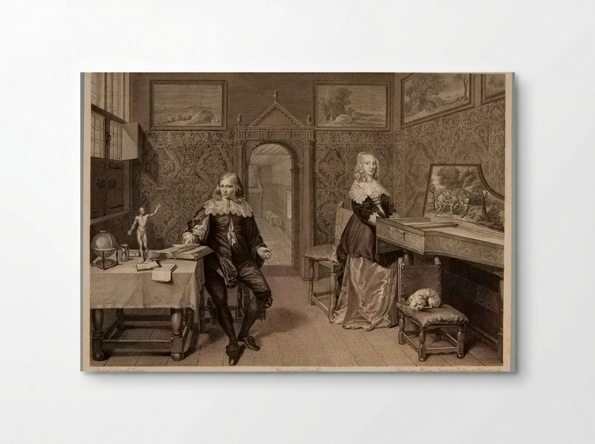 Music Lesson - Pierre Louis Henri Laurent - Poster