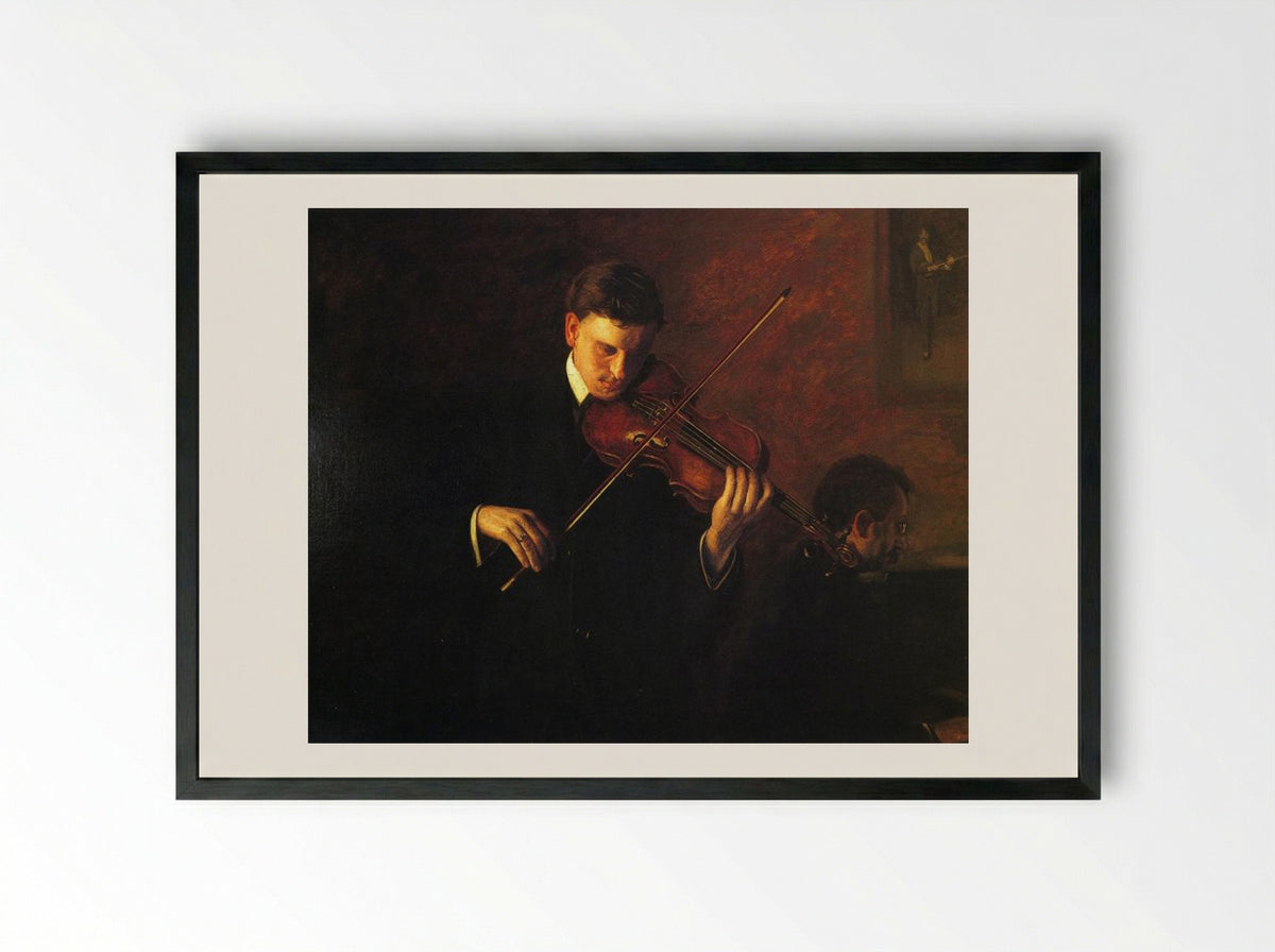 Music - Thomas Eakins - Framed Print Black