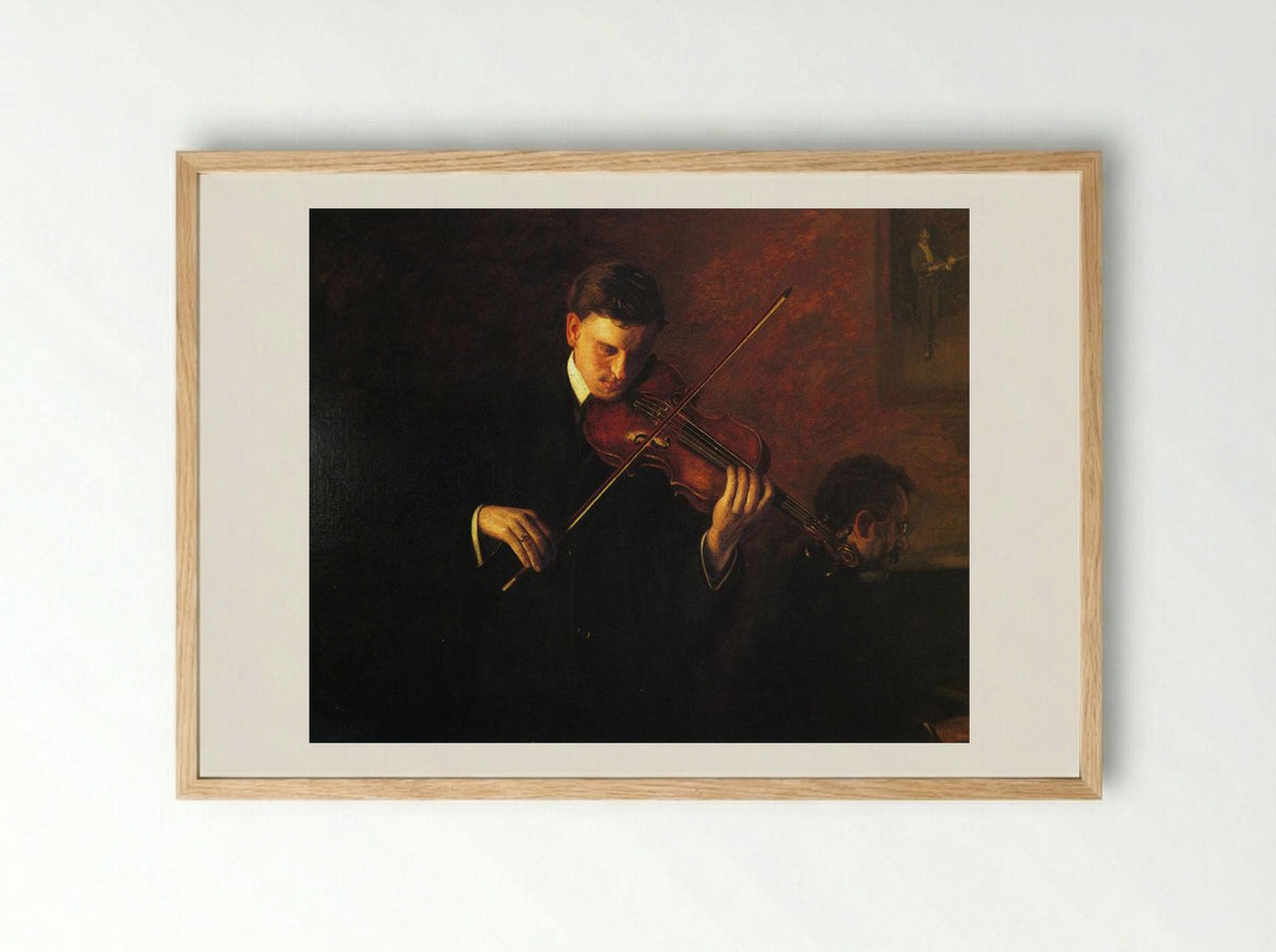 Music - Thomas Eakins - Framed Print Wood